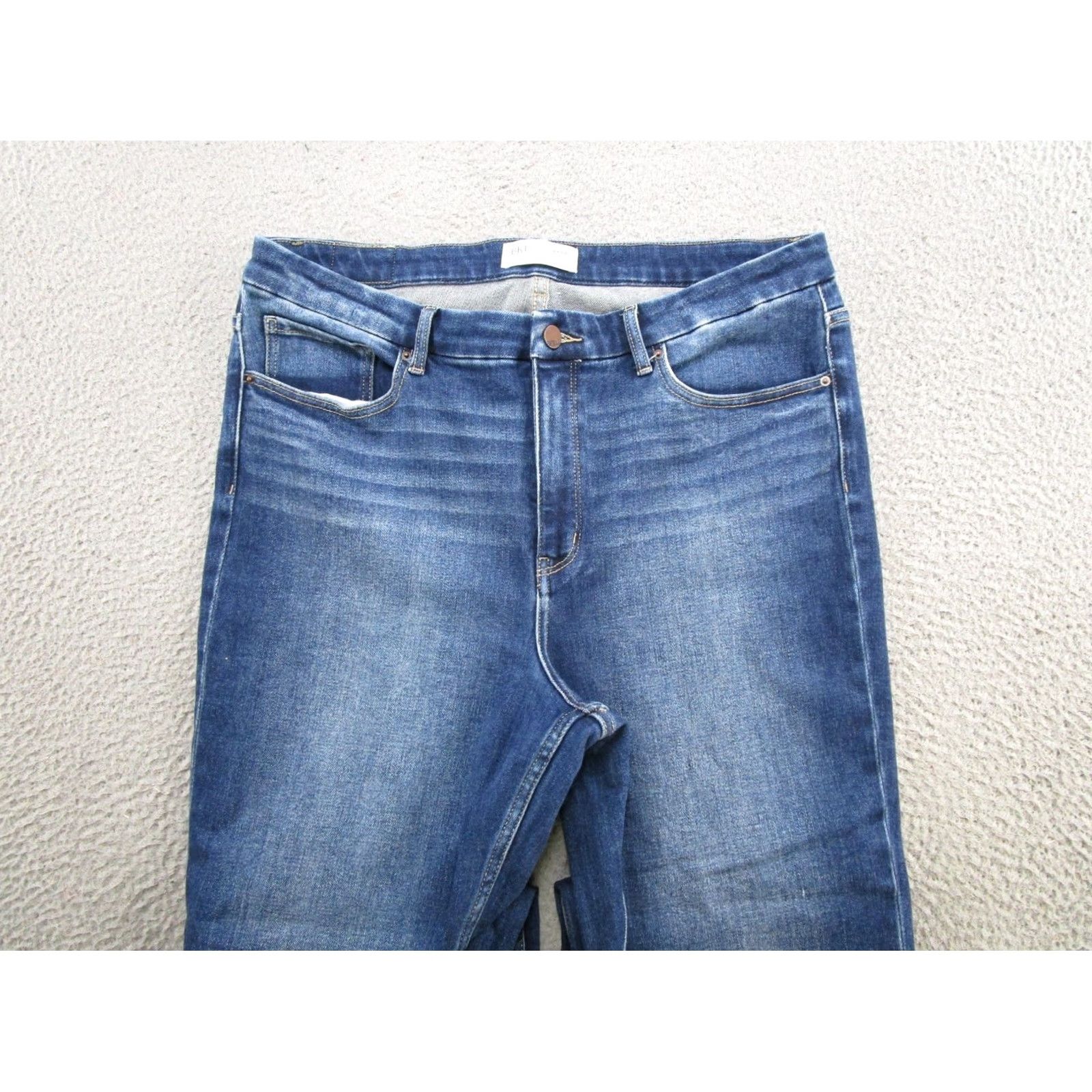 Vintage BKE Buckle Jeans Cropped High Rise Straight Blue 33x28 Denim 5-Pocket Womens Regular Modern Spring Summer Fall Boys Girls Mens Size 24" / US 00 / IT 34 - 3 Thumbnail