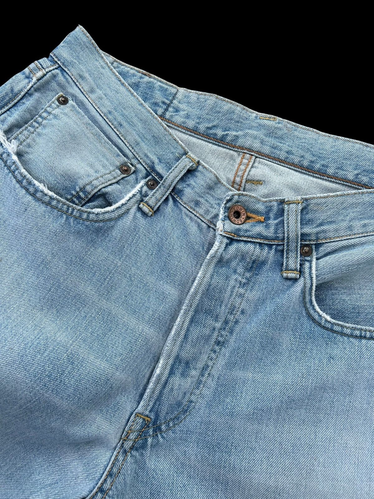Kapital Vintage Edwin 505X Selvedge Distressed Baggy Denim Jeans Size US 32 / EU 48 - 6 Thumbnail