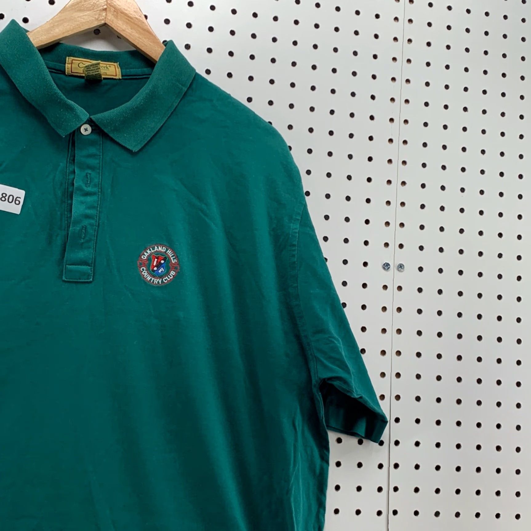 Vintage VINTAGE Cross Creek Polo Shirt Men XL Green 90s PGA Golf Oakland Hills Large Cotton Size US XL / EU 56 / 4 - 3 Thumbnail