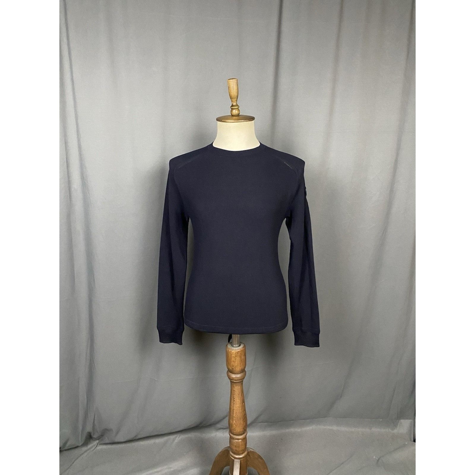 Moncler MINT! Moncler Men's Blue Cotton Cashmere Knitted Crewneck Sw Size US S / EU 44-46 / 1 - 3 Thumbnail