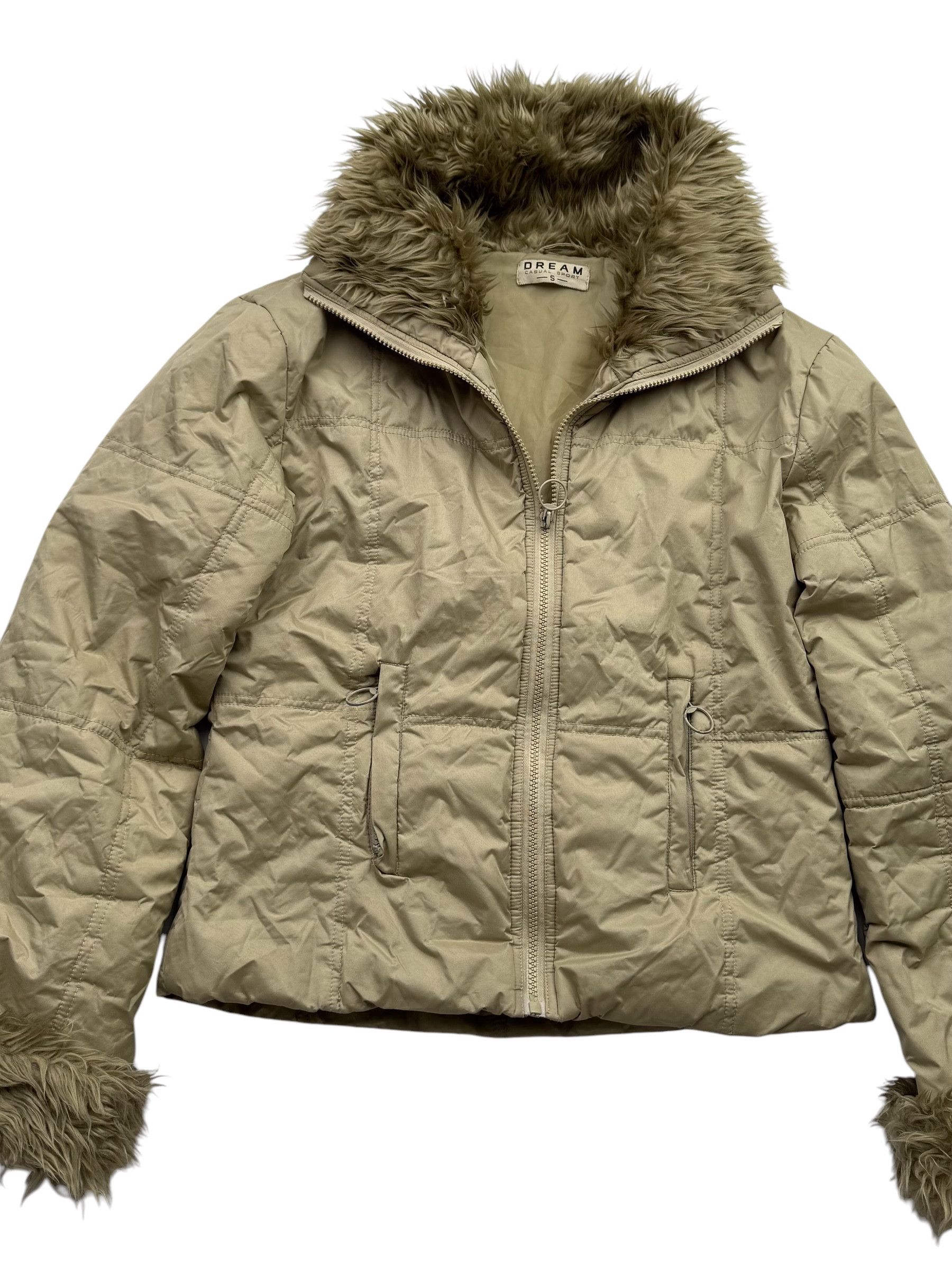 Vintage Vintage Cropped Jacket With Faux Fur Details W150(V9) Size US S / EU 44-46 / 1 - 2 Thumbnail