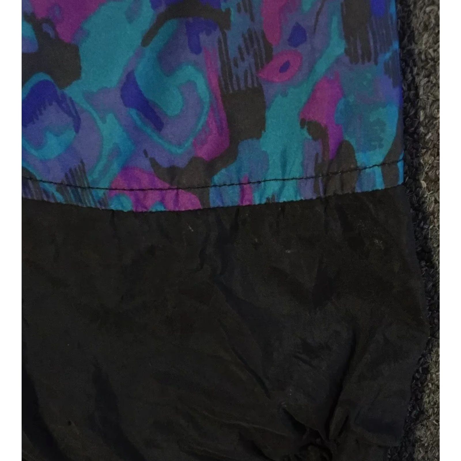 Reebok Vtg 90s Reebok Abstract Art AOP Bomber Jacket L Blue Women Shirt Windbreaker Vintage 90s Vaporwave Art Baroque Graphic Spotlight Womens Size L / US 10 / IT 46 - 6 Thumbnail