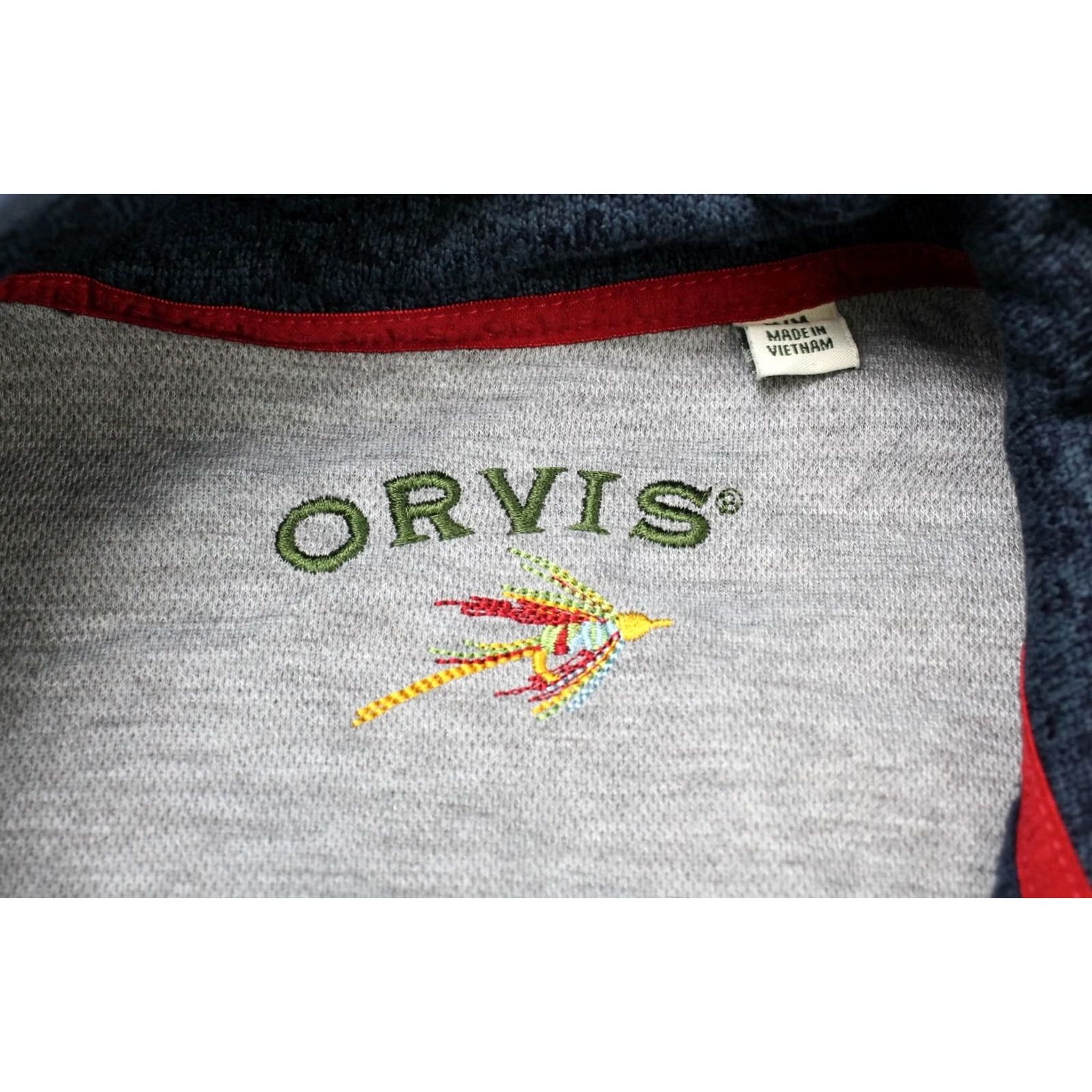 Orvis Orvis Waistcoat Men MEDIUM Full Zip High Neck Knitted Melange Blue Size US M / EU 48-50 / 2 - 6 Thumbnail