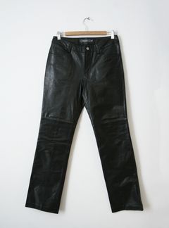 Vintage Genuine Leather Chaps Mens Assless Pants Punk Patches