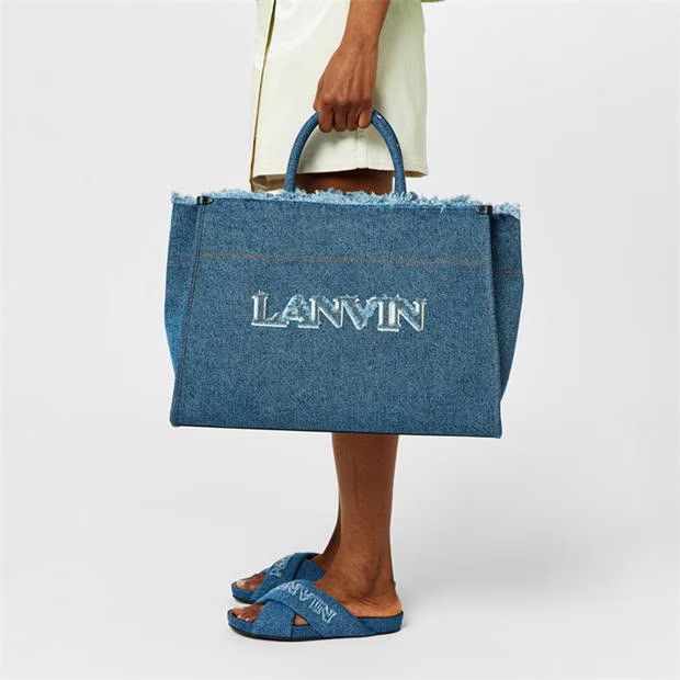 Lanvin o1g2r1mq1024 Size: OS / Tote Bag in Denim Blue Size ONE SIZE - 4 Thumbnail