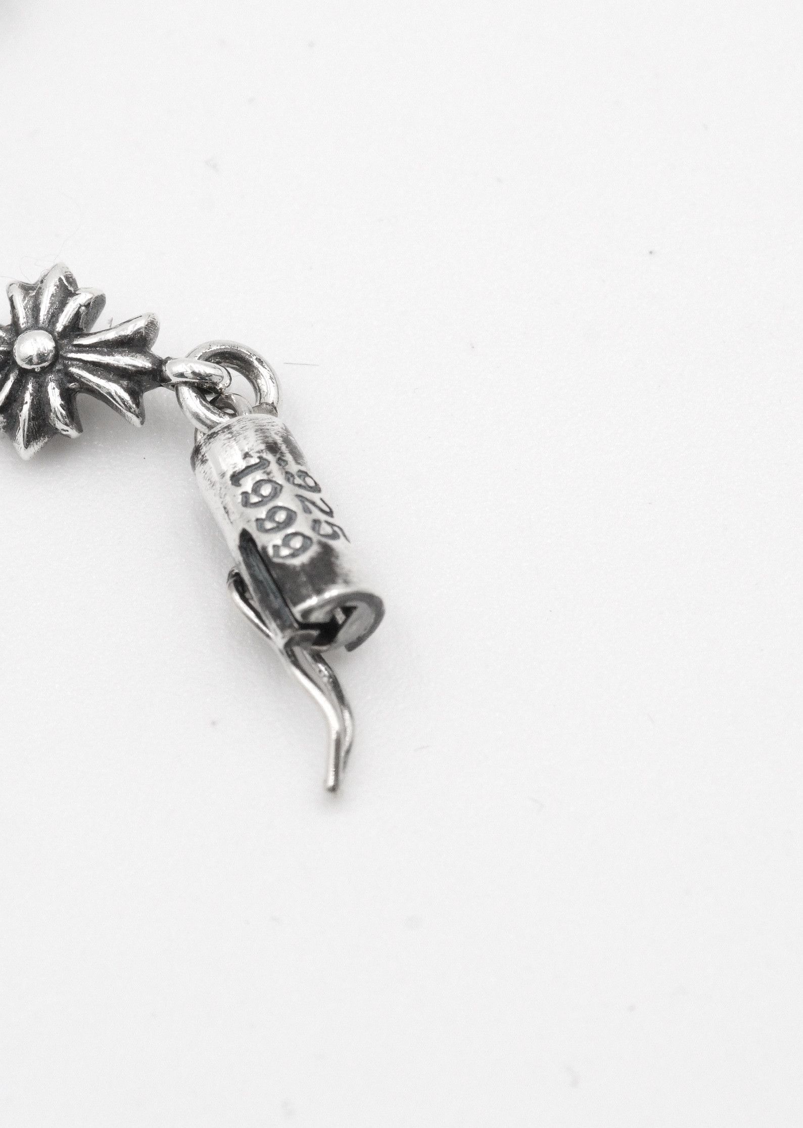 Chrome Hearts Chrome Hearts 925 Silver Tiny E Bracelet - 11L Size ONE SIZE - 7 Thumbnail
