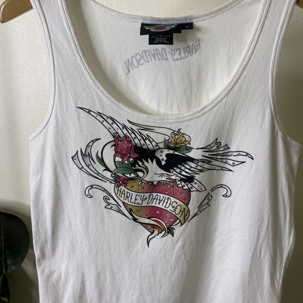 Harley Davidson Y2K Harley Davidson Ed Hardy Graphic Style Women T Shirt Size US S / EU 44-46 / 1 - 2 Thumbnail