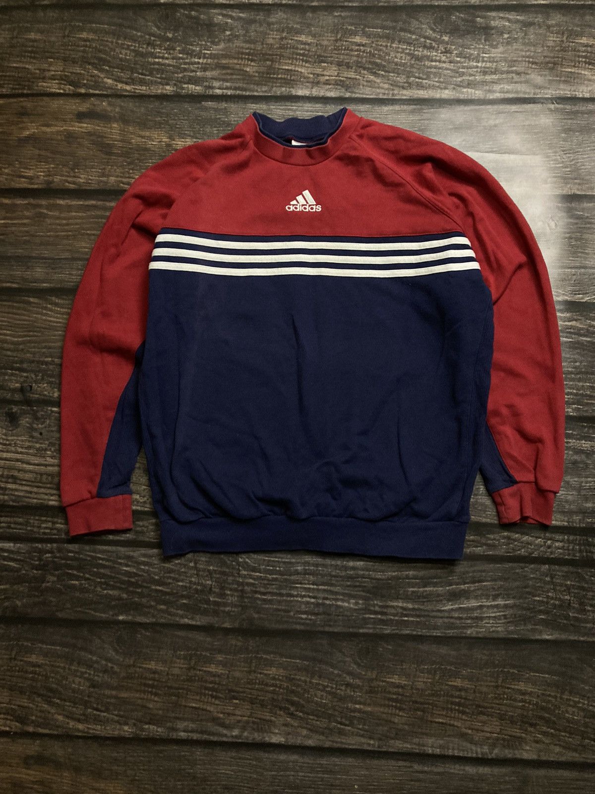 Adidas × Vintage Adidas center logo sweatshirt Size US L / EU 52-54 / 3 - 1 Thumbnail