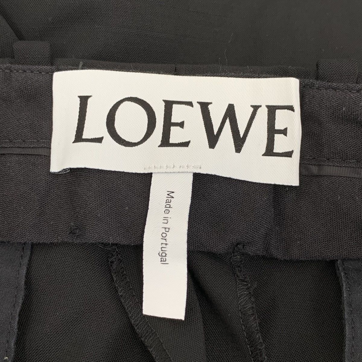 Loewe Loewe Black Wool Casual Straight Leg Suit Trousers K26WX Size US 34 / EU 50 - 5 Thumbnail