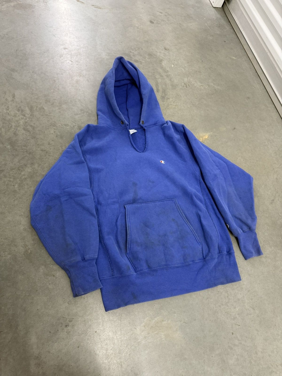 Champion Vintage Champion Reverse Weave Blueberry Blue Hoodie 90s USA Size US L / EU 52-54 / 3 - 8 Thumbnail