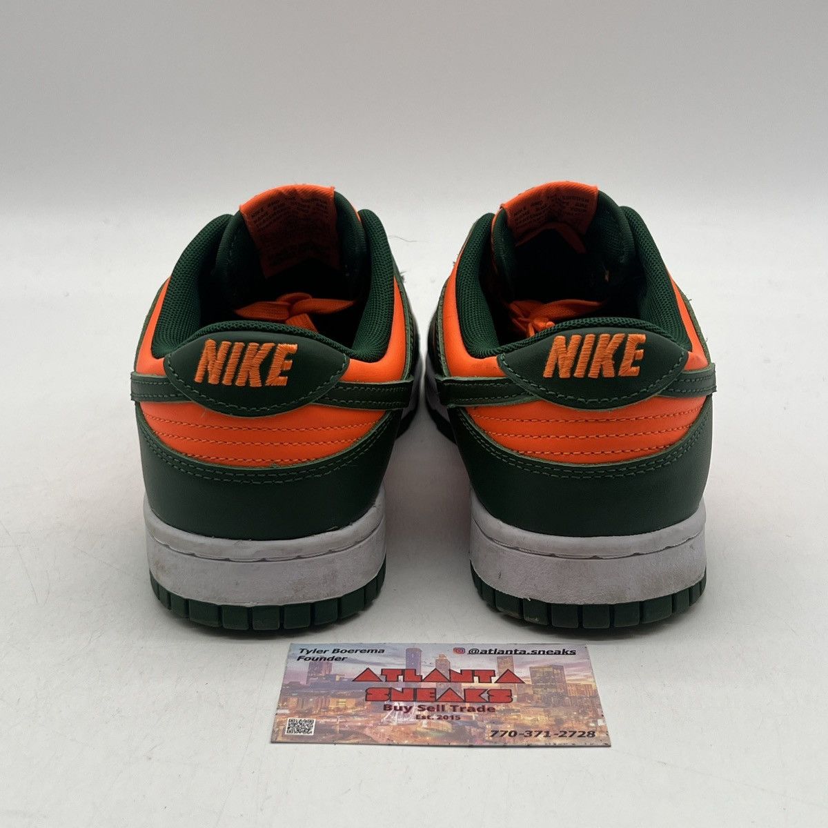 Nike Nike dunk low Miami hurricanes Size US 8 / EU 41 - 3 Thumbnail