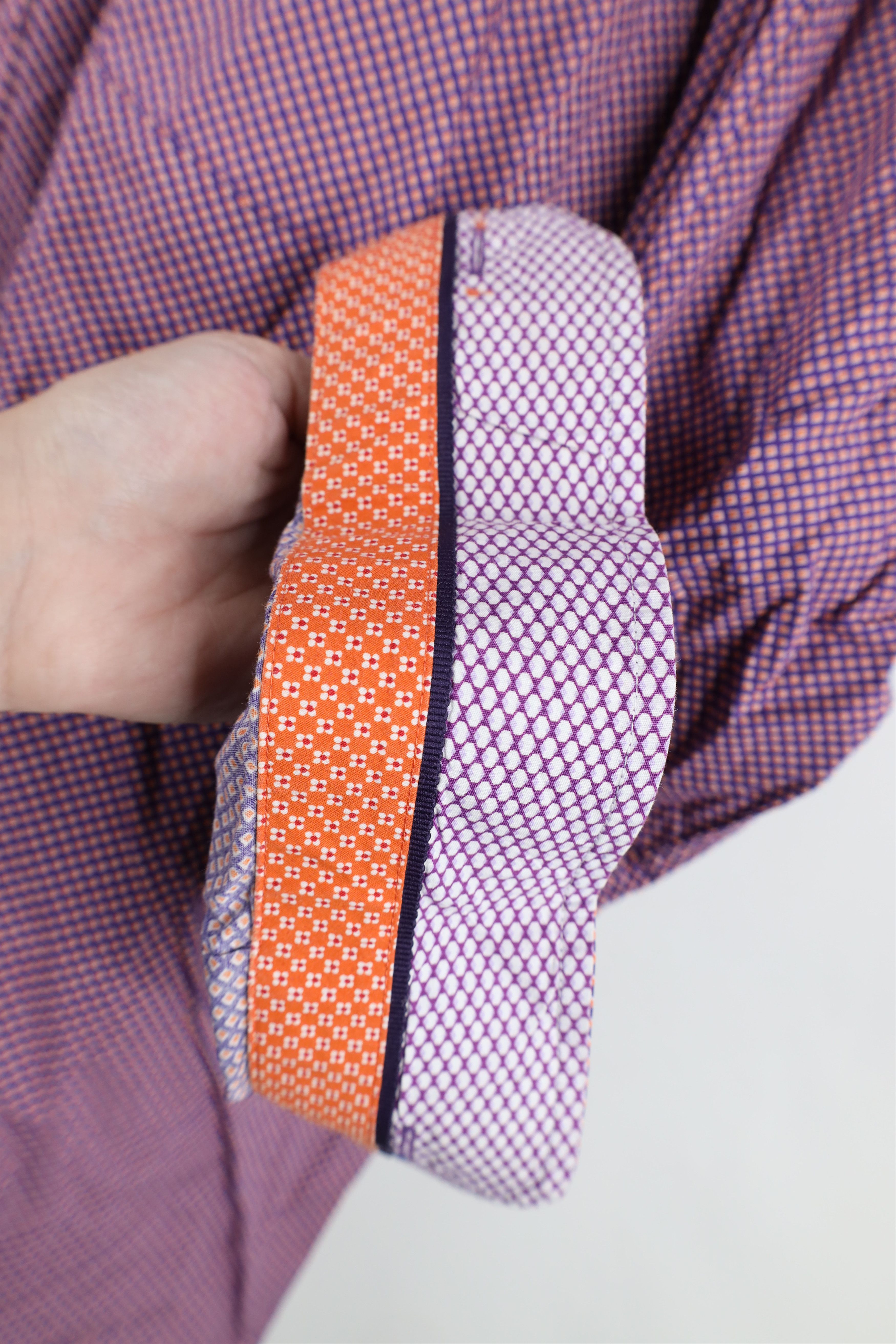 Johnston & Murphy Johnston & Murphy Diamond Collared Button Shirt Cotton Size US XL / EU 56 / 4 - 8 Thumbnail