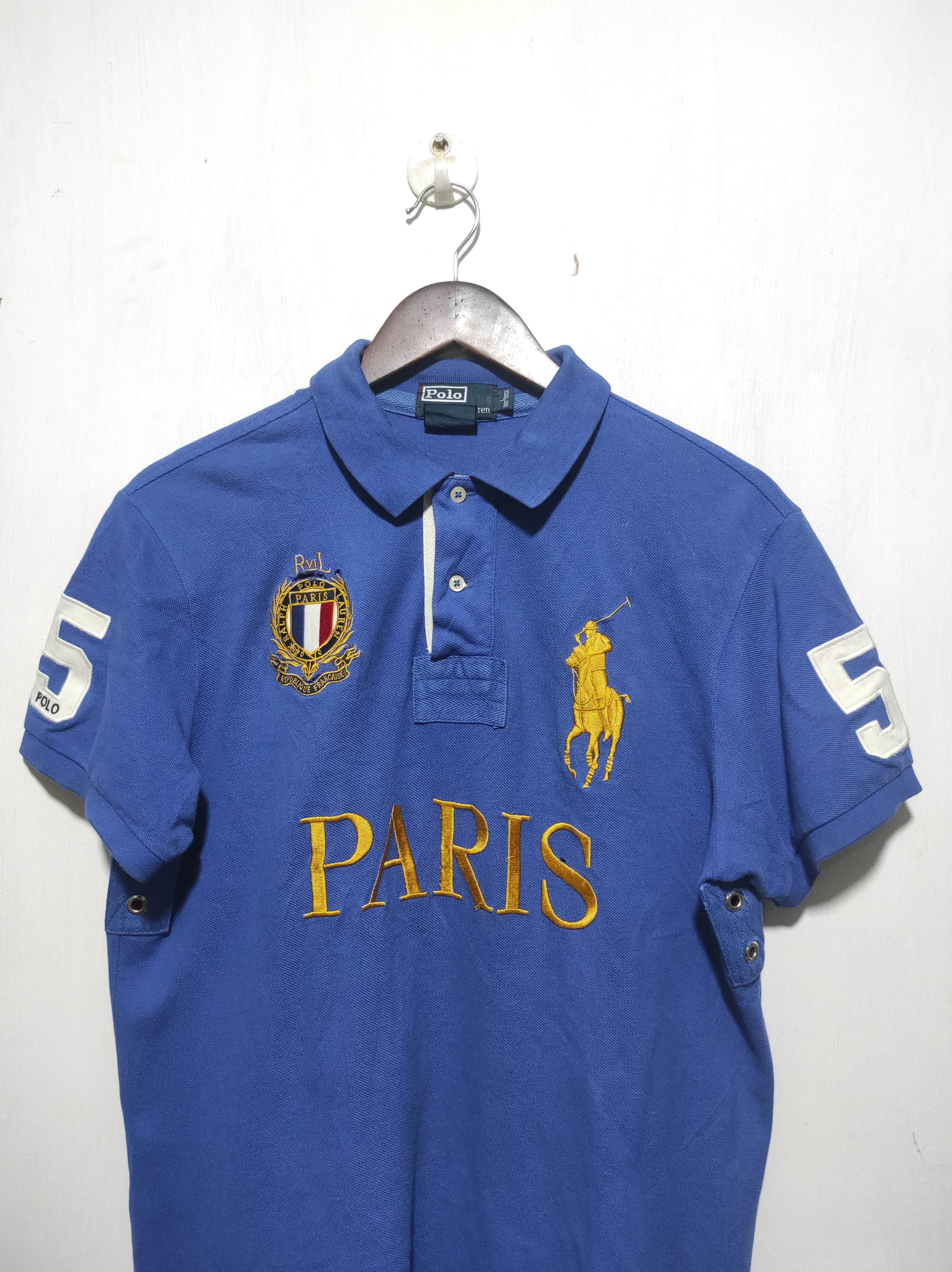 Polo Ralph Lauren Polo Ralph Lauren Paris Polo Shirt Size US L / EU 52-54 / 3 - 3 Thumbnail
