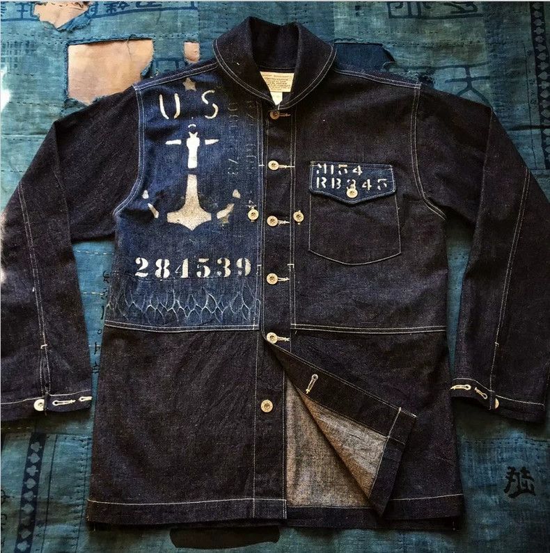 RRL Ralph Lauren RRL Ralph Lauren Blue dyed American retro green fruit coll Size US S / EU 44-46 / 1 - 1 Thumbnail
