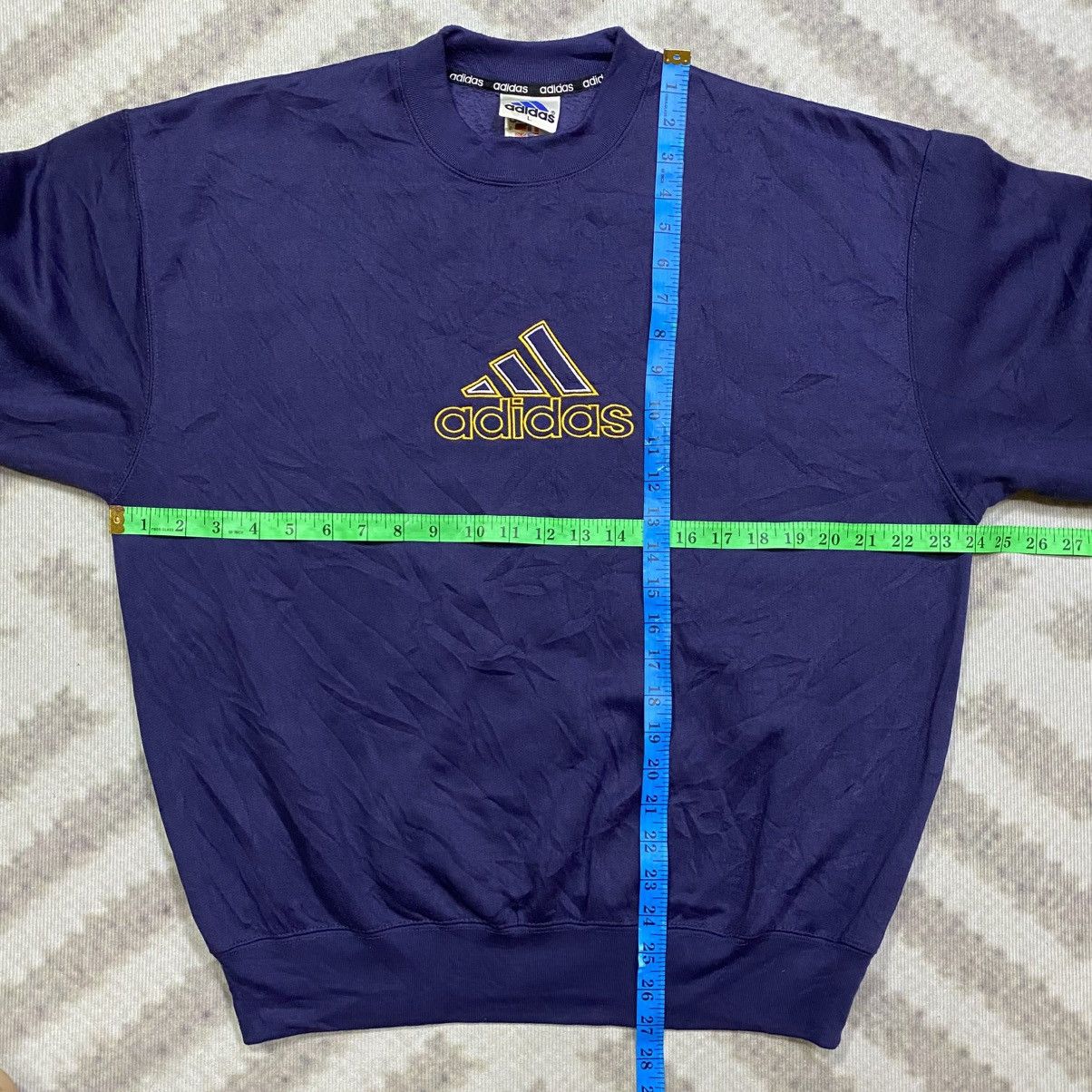Adidas Vintage 90s ADIDAS Embroidered Logo Sweatshirt Size US L / EU 52-54 / 3 - 7 Thumbnail