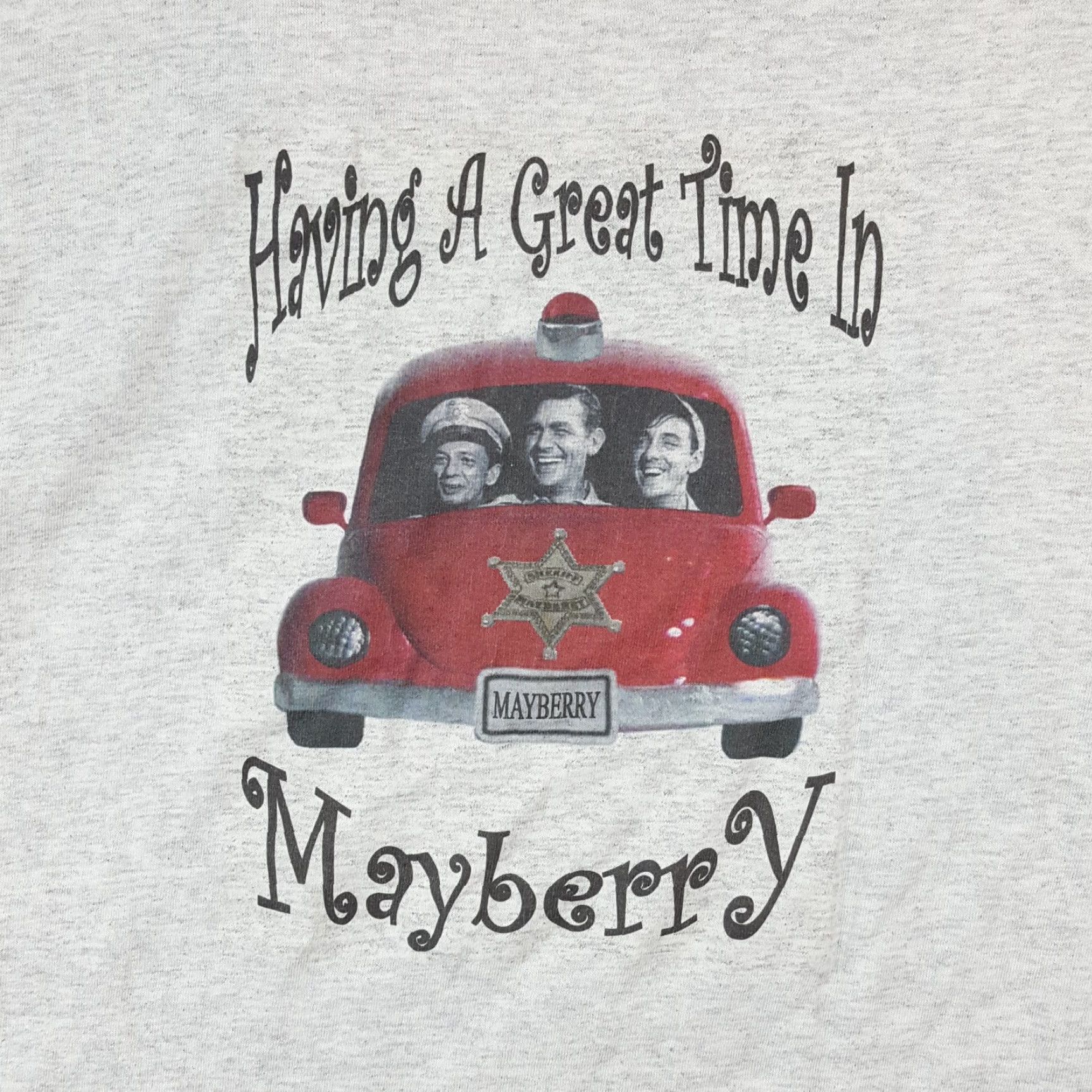 Anvil VINTAGE Mayberry Don Knotts TV Show Men's XL Gray T-Shirt Retro Movie Promo Embroidered Logo Anvil Shirt Size US XL / EU 56 / 4 - 2 Thumbnail