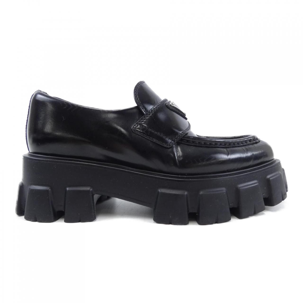 Prada Prada Brushed Leather Shoes Leather Shoes 1D663M DUTY FREE for USA