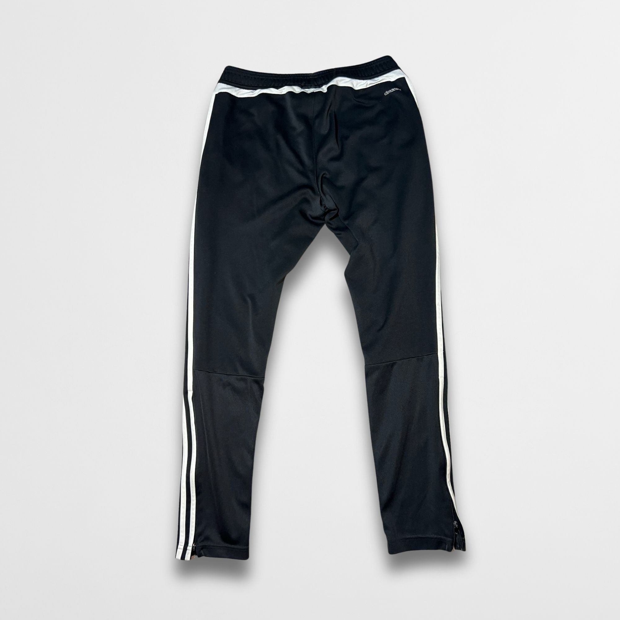 Adidas Adidas Mens Black Sweatpants With White Stripes Size M Elast Size US 31 - 3 Thumbnail