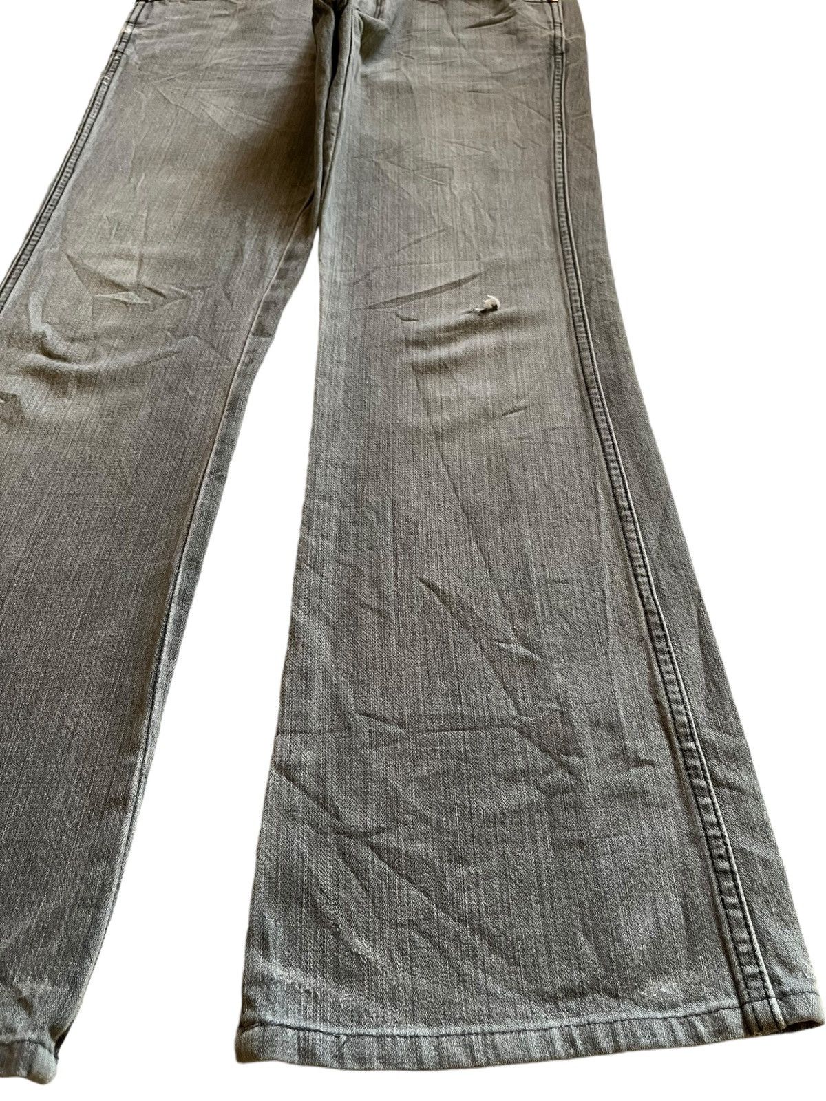 Wrangler SALES🔥Vintage Wrangler Flared Faded Wash Distressed Jeans Size US 31 - 7 Thumbnail