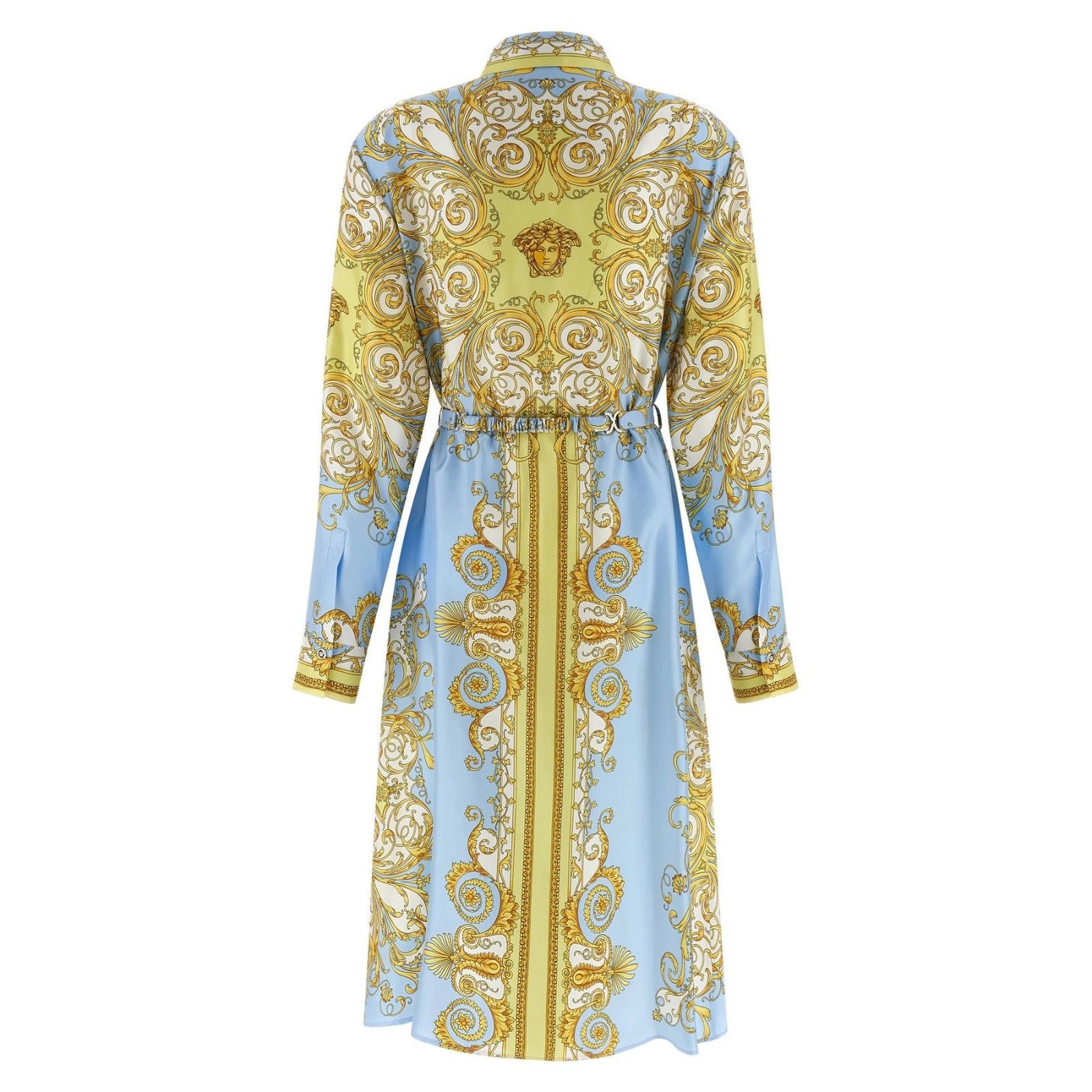 Versace VERSACE Spring Barocco Light Blue Silk Dress New And Authent Size M / US 6-8 / IT 42-44 - 2 Thumbnail