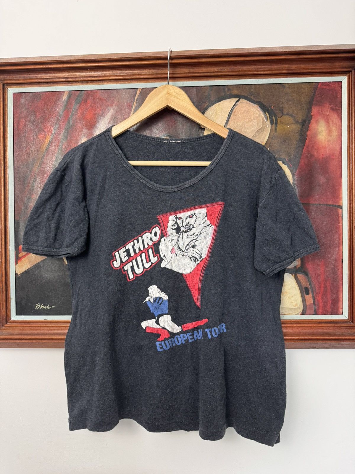 Band Tees Vintage 70s Jethro Tull Faded Band Tee European Tour Rock Size US L / EU 52-54 / 3 - 1 Thumbnail