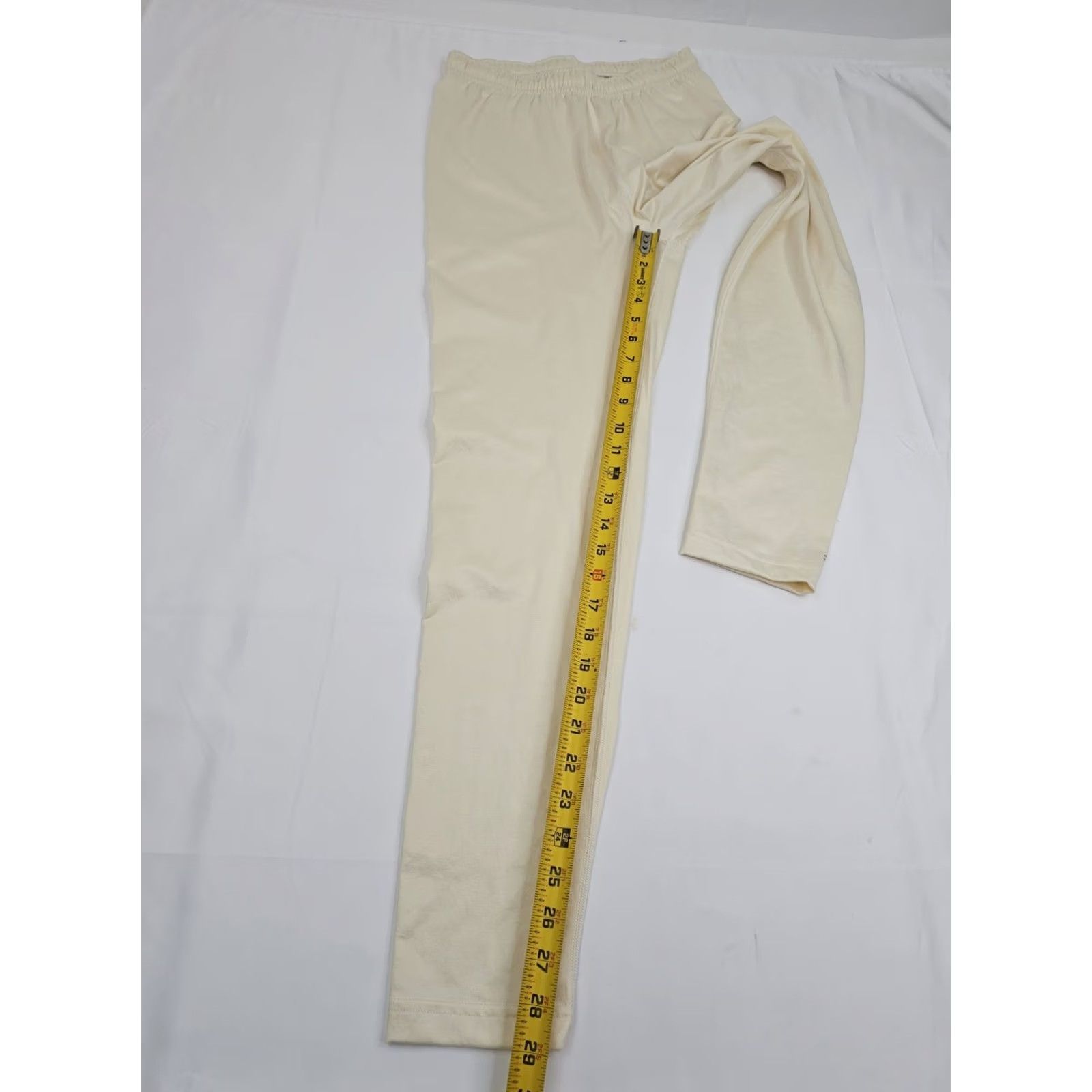 Vintage VINTAGE Duofold Long John Bottoms Pants Men L Ivory Cream Stretch Polyester Spandex 29" Inseam 25" Waist EUC Size 36" / US 14 / IT 50 - 4 Thumbnail