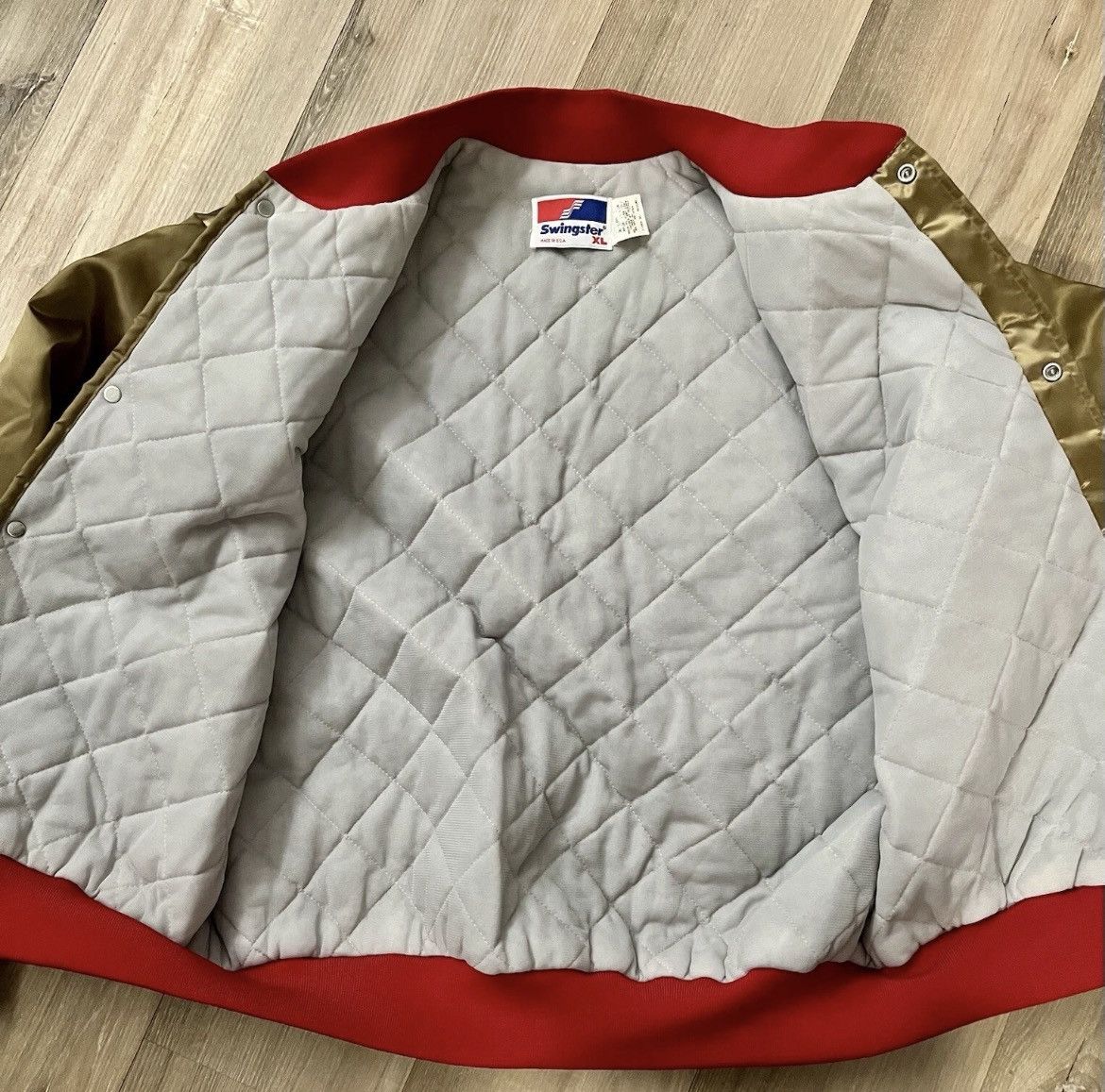 Swingster San Francisco 49ers vintage satin bomber jacket swingster xl Size US XL / EU 56 / 4 - 7 Thumbnail