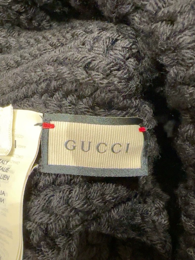 Gucci Gucci Size M Black classic woolen hat 2503-Nextarrow Size ONE SIZE - 5 Thumbnail