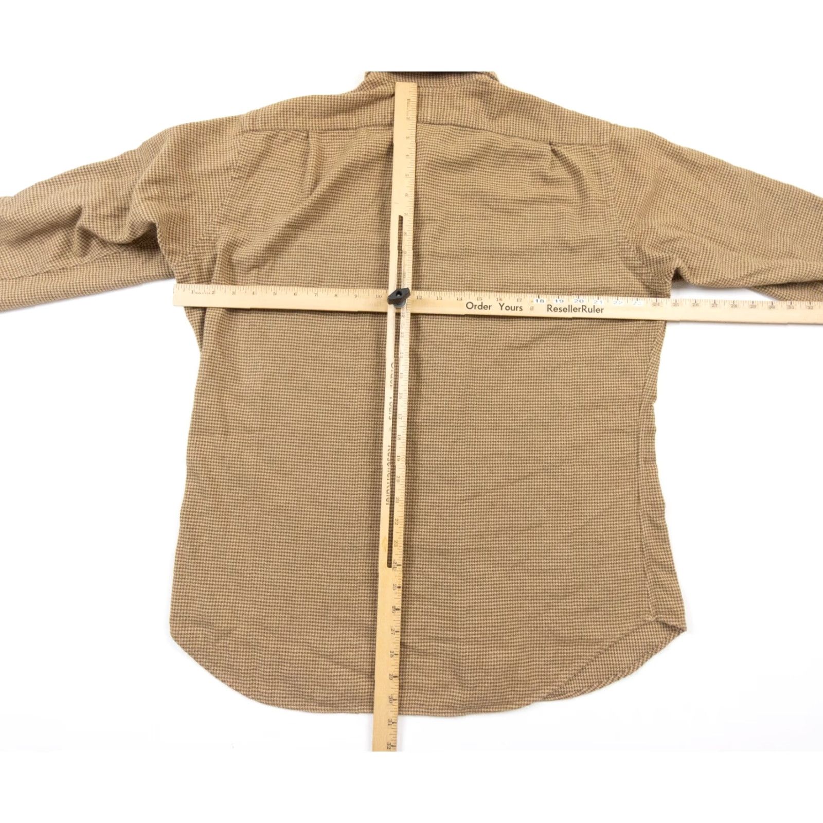Polo Ralph Lauren Polo Ralph Lauren Men's Button-Up Shirt Large Beige Houndstooth Long Sleeve Curham Sport Preppy Size US L / EU 52-54 / 3 - 6 Thumbnail