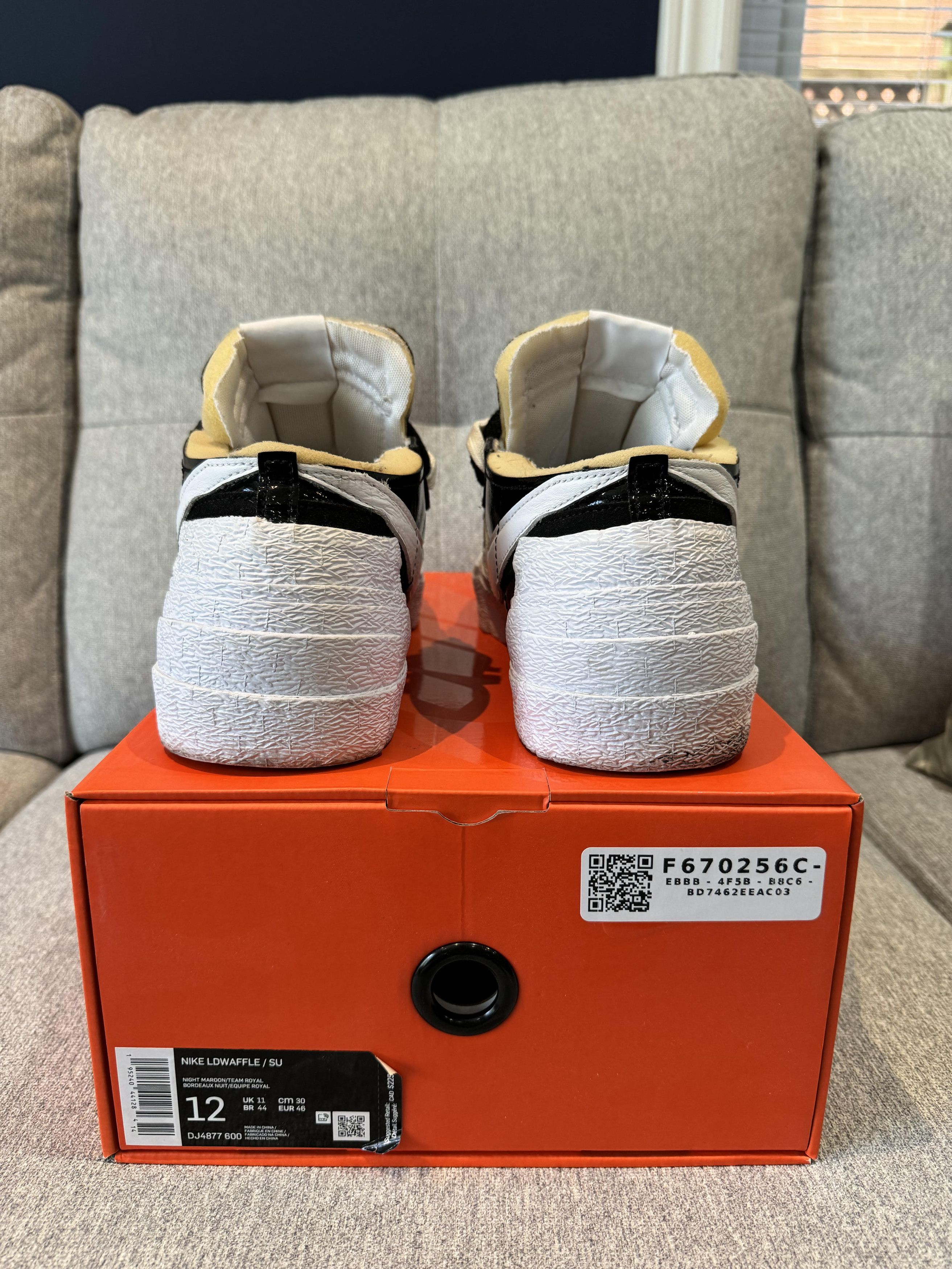 Nike × Sacai Nike Sacai Blazer Low Black Patent Leather Size US 12 / EU 45 - 3 Thumbnail
