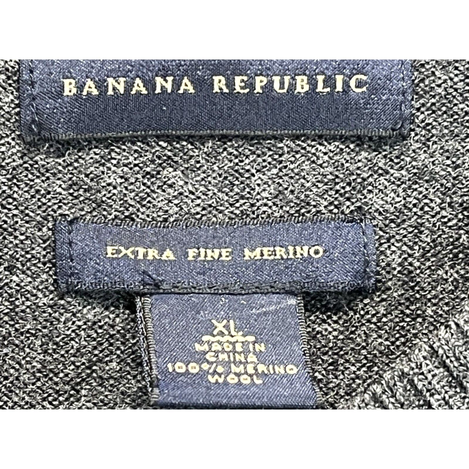 Banana Republic Banana Republic Merino Wool V-Neck Sweater Mens XL Gray Pullover Size US XL / EU 56 / 4 - 4 Thumbnail