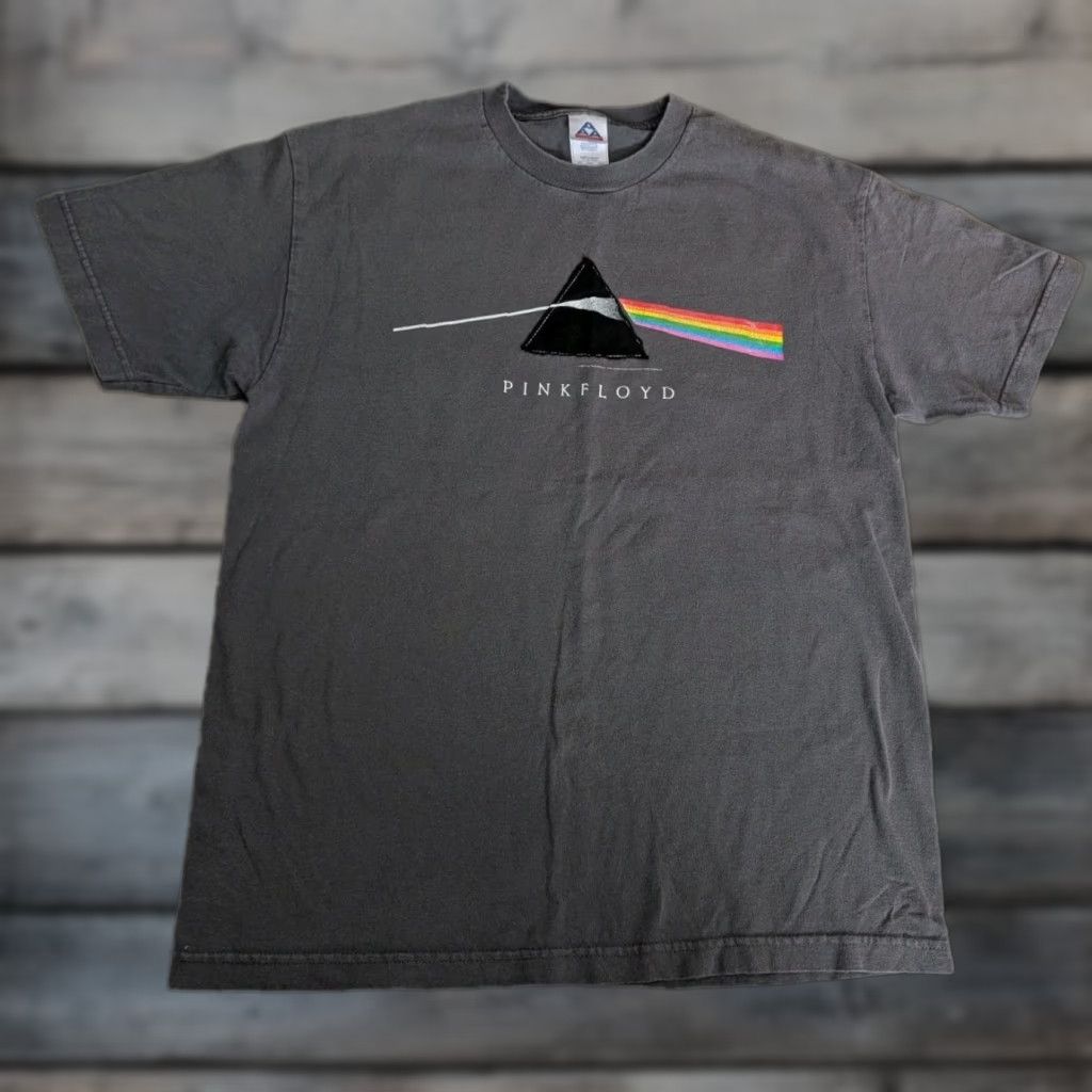 Vintage VINTAGE Pink Floyd Dark Side Of The Moon Tee Shirt L Adult Gray Rock Band Shirt Size US L / EU 52-54 / 3 - 1 Thumbnail