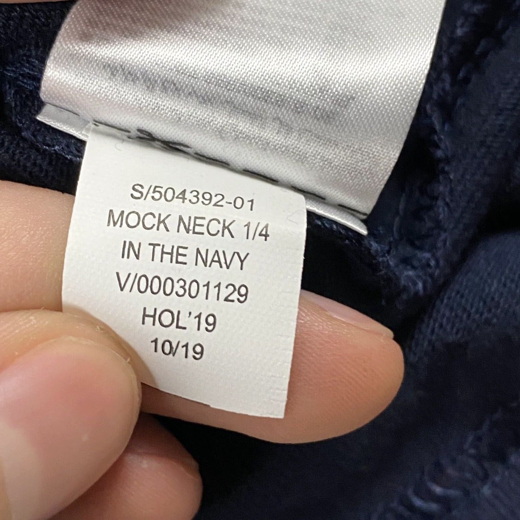 Old Navy NWT MENS Old Navy Cotton Pullover 1/4 ZIP Mock Neck Sweater SZ M Pocketed Blue Size US M / EU 48-50 / 2 - 6 Thumbnail