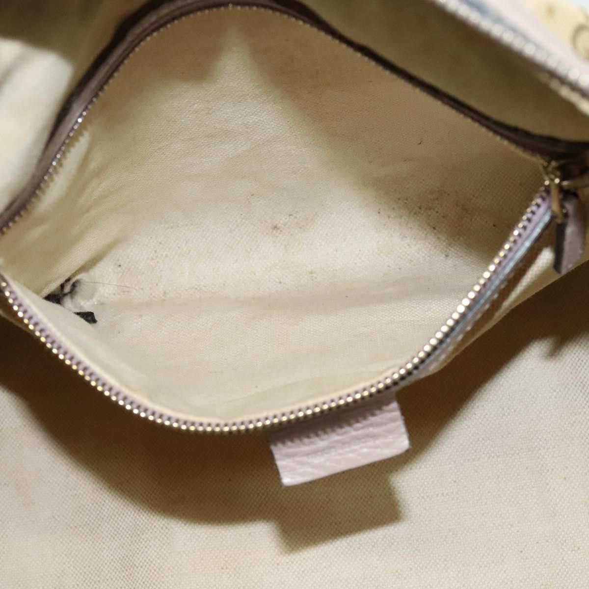 Gucci GUCCI GG Canvas Sherry Line Hand Bag Beige Gold Size ONE SIZE - 21 Thumbnail