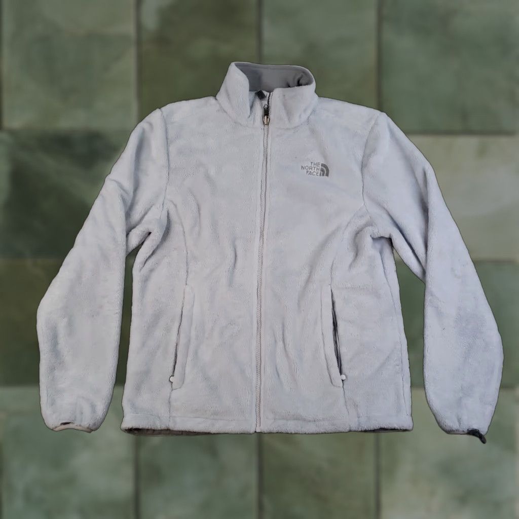 The North Face North Face Jacket Womens Medium White Fleece Full Zip Outdoor Pockets Logo Size M / US 6-8 / IT 42-44 - 1 Thumbnail