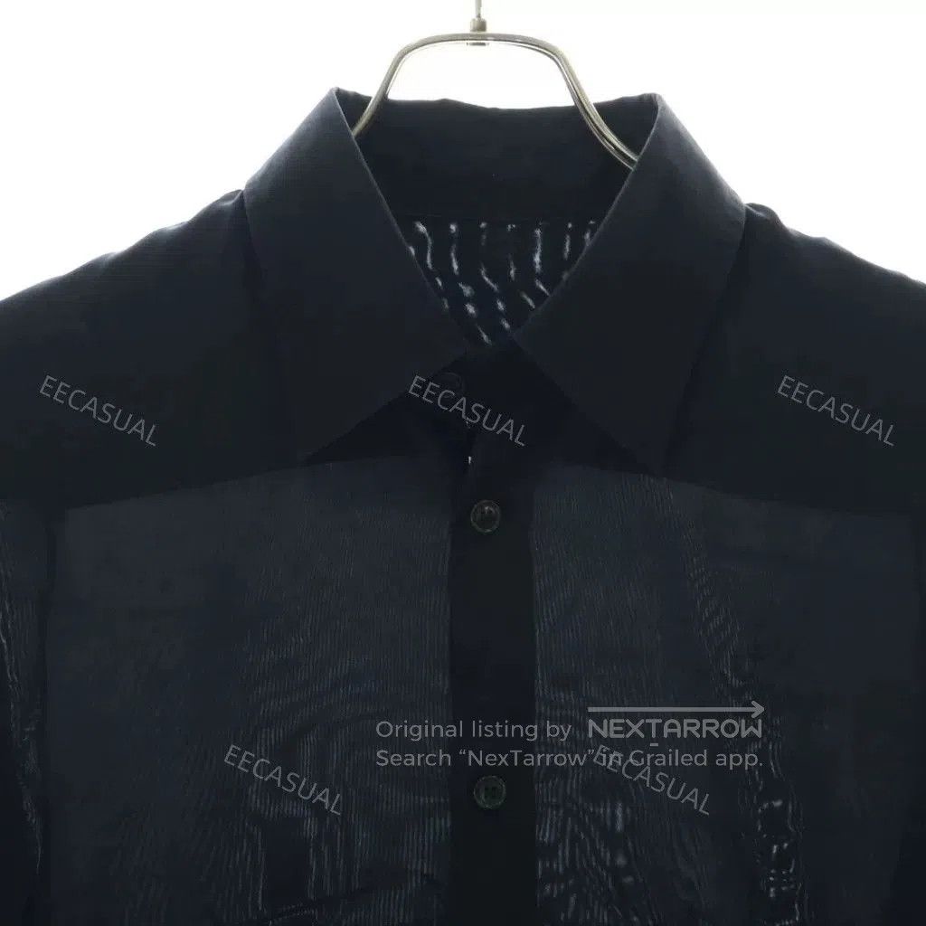 Yohji Yamamoto Yohji Yamamoto Black Logo Long Sleeve Shirt. Size US L / EU 52-54 / 3 - 5 Thumbnail