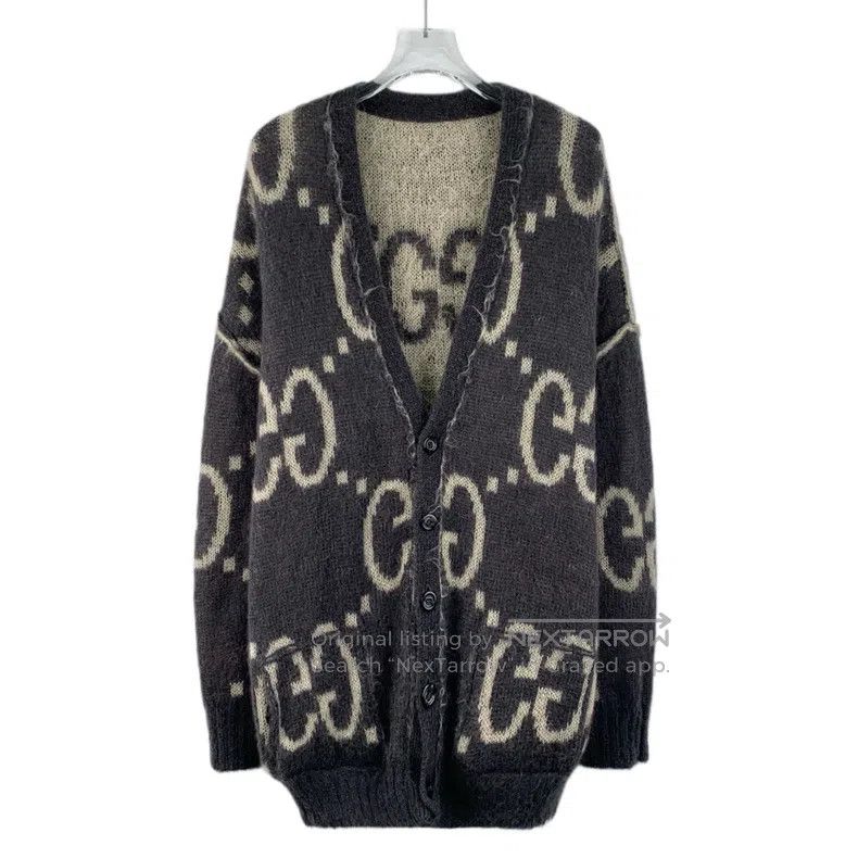 Gucci Gucci 24 colour-blocked logo inlay full-print Mahai wool V Size US S / EU 44-46 / 1 - 5 Thumbnail