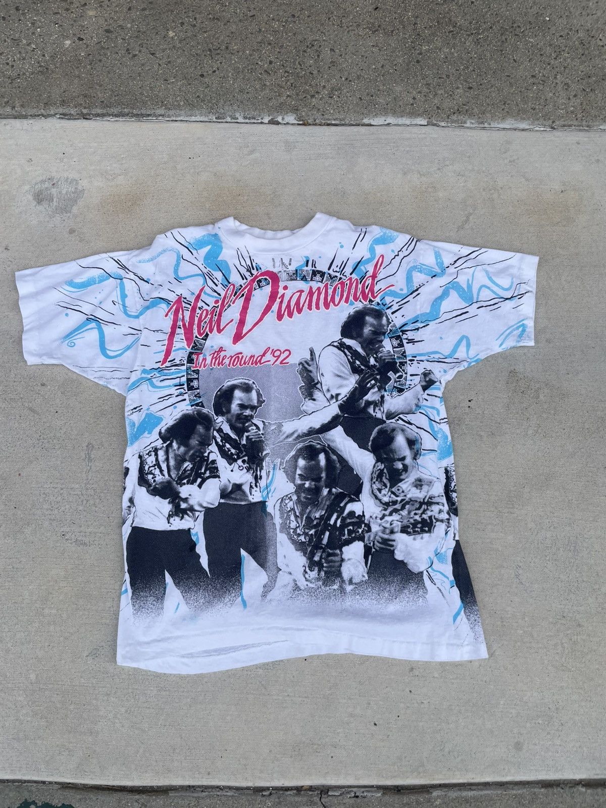 Vintage Neil Diamond Tour Shirt 1992 Single Stiched Vintage Size US L / EU 52-54 / 3 - 1 Thumbnail