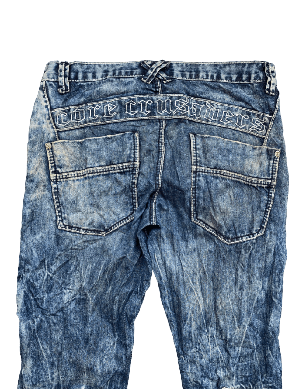 If Six Was Nine × Le Grande Bleu (L.G.B.) Distressed Rainbow Bush Pants Jeans Size US 32 / EU 48 - 4 Thumbnail