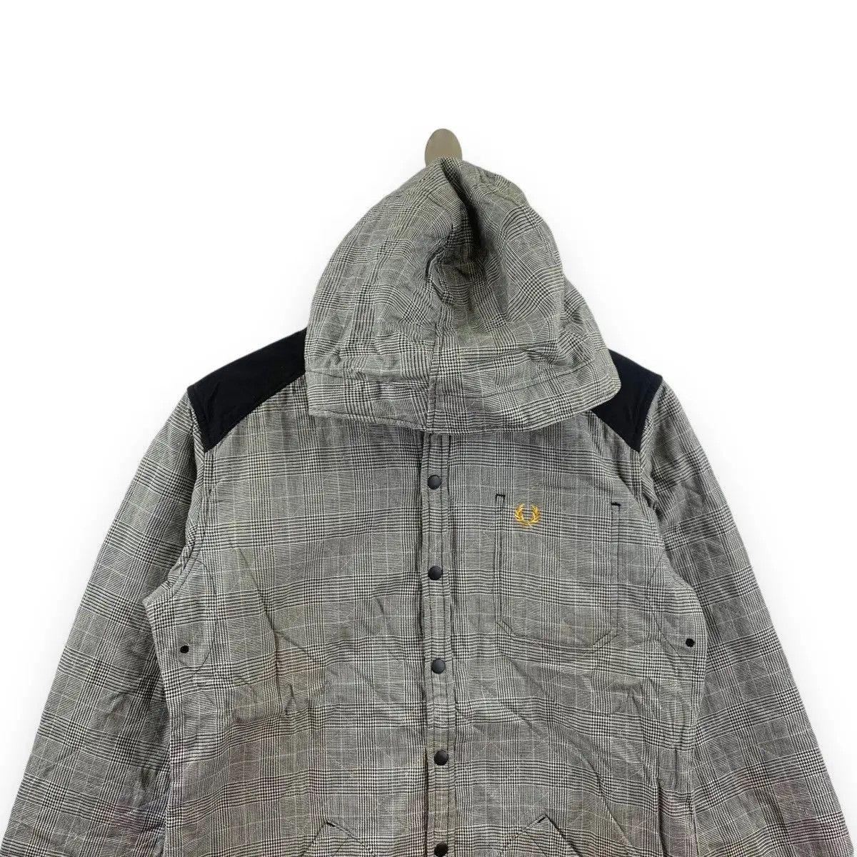 Fred Perry Vintage FRED PERRY Quilted Elbow Patch Jacket Hoodie Size US L / EU 52-54 / 3 - 2 Thumbnail