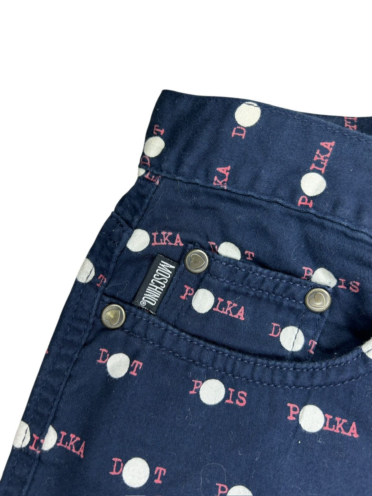 Moschino 90s Polka Dot Trousers Size 27" / US 4 / IT 40 - 5 Thumbnail
