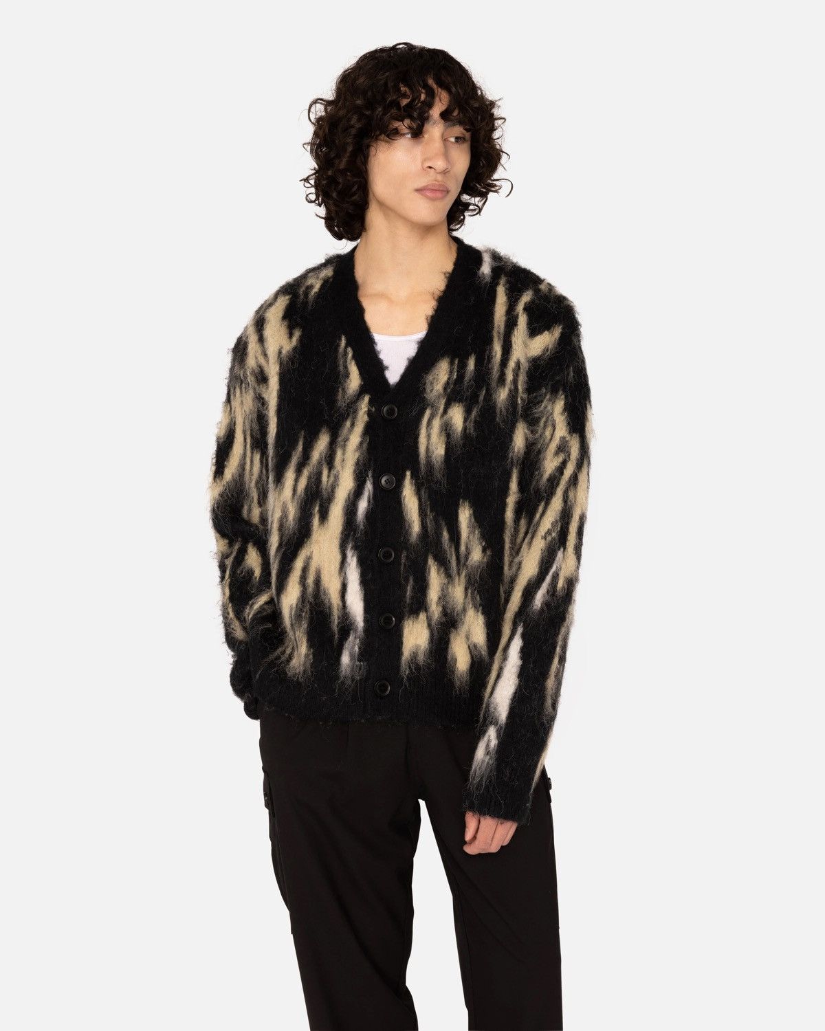 No Maintenance No Maintenance Monochrome Still Shag Cardigan | Grailed