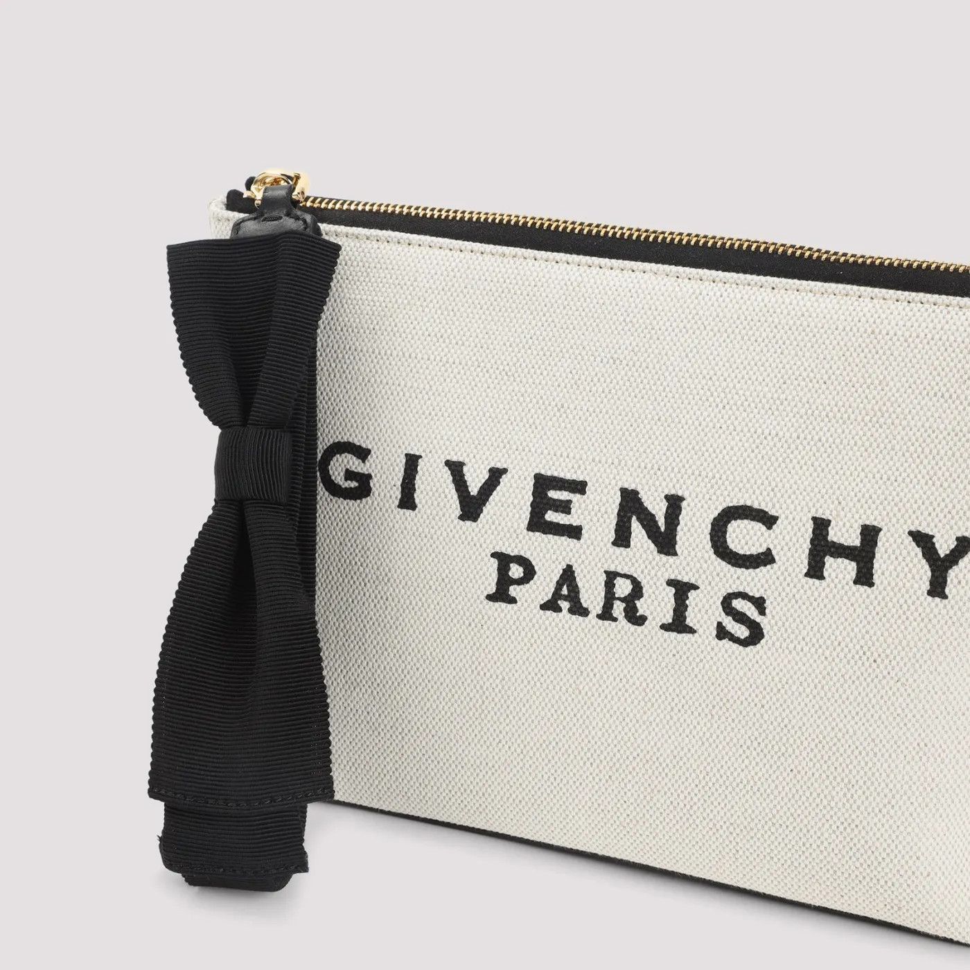 Givenchy GIVENCHY Beige/Black Canvas Pouch Bag New And Authentic Size ONE SIZE - 4 Thumbnail