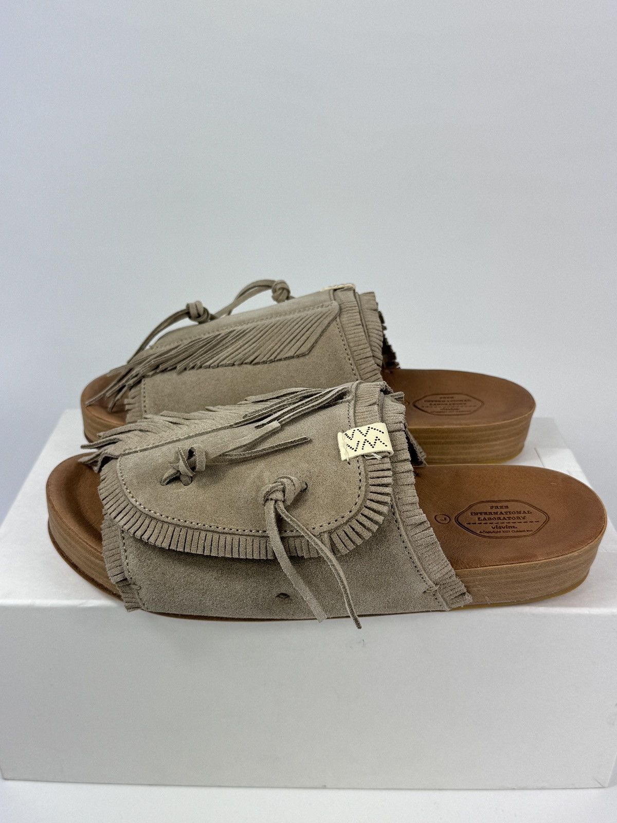 Visvim VISVIM CHRISTO SHAMAN FOLK BLUE SUEDE SANDALS SIZE: L Size US 10 / EU 43 - 5 Thumbnail