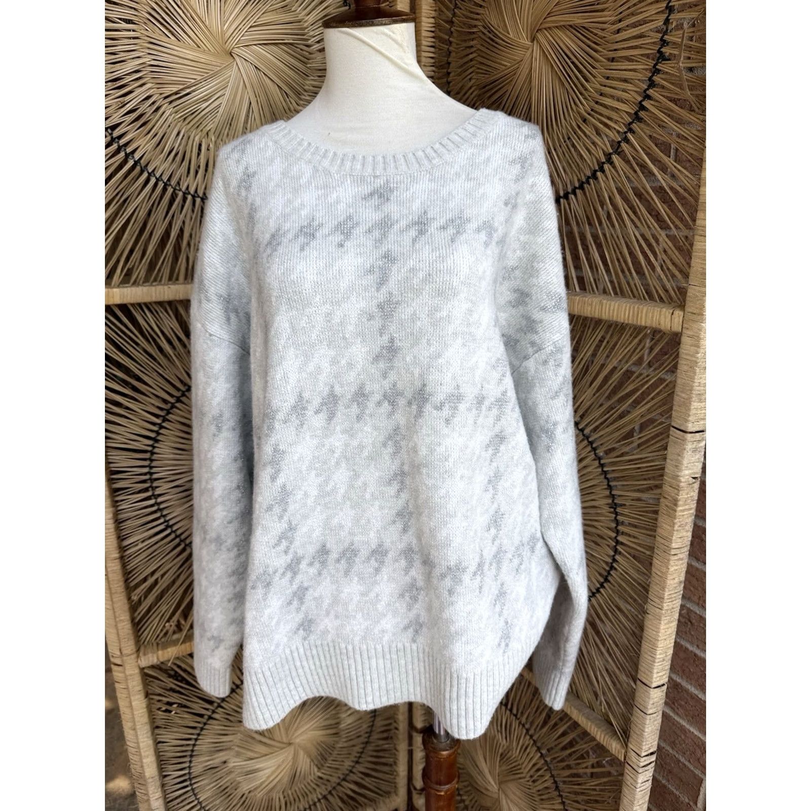 Vintage VINTAGE 525 America Gray Fuzzy Knit Crewneck Sweater Oversized XL Women Size XL / US 12-14 / IT 48-50 - 5 Thumbnail