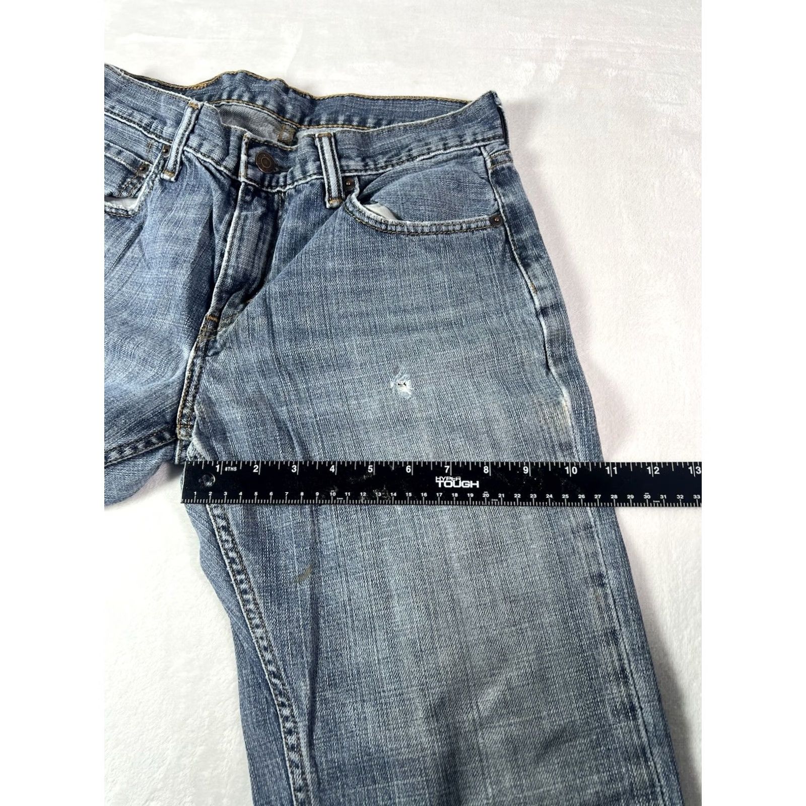 Levi's Levi's 559 Jeans Men's Regular 30x30 Distressed Denim Blue 5-Pocket Logo Vintage 90s USA | Jeans Mens XS? Size US 30 / EU 46 - 6 Thumbnail
