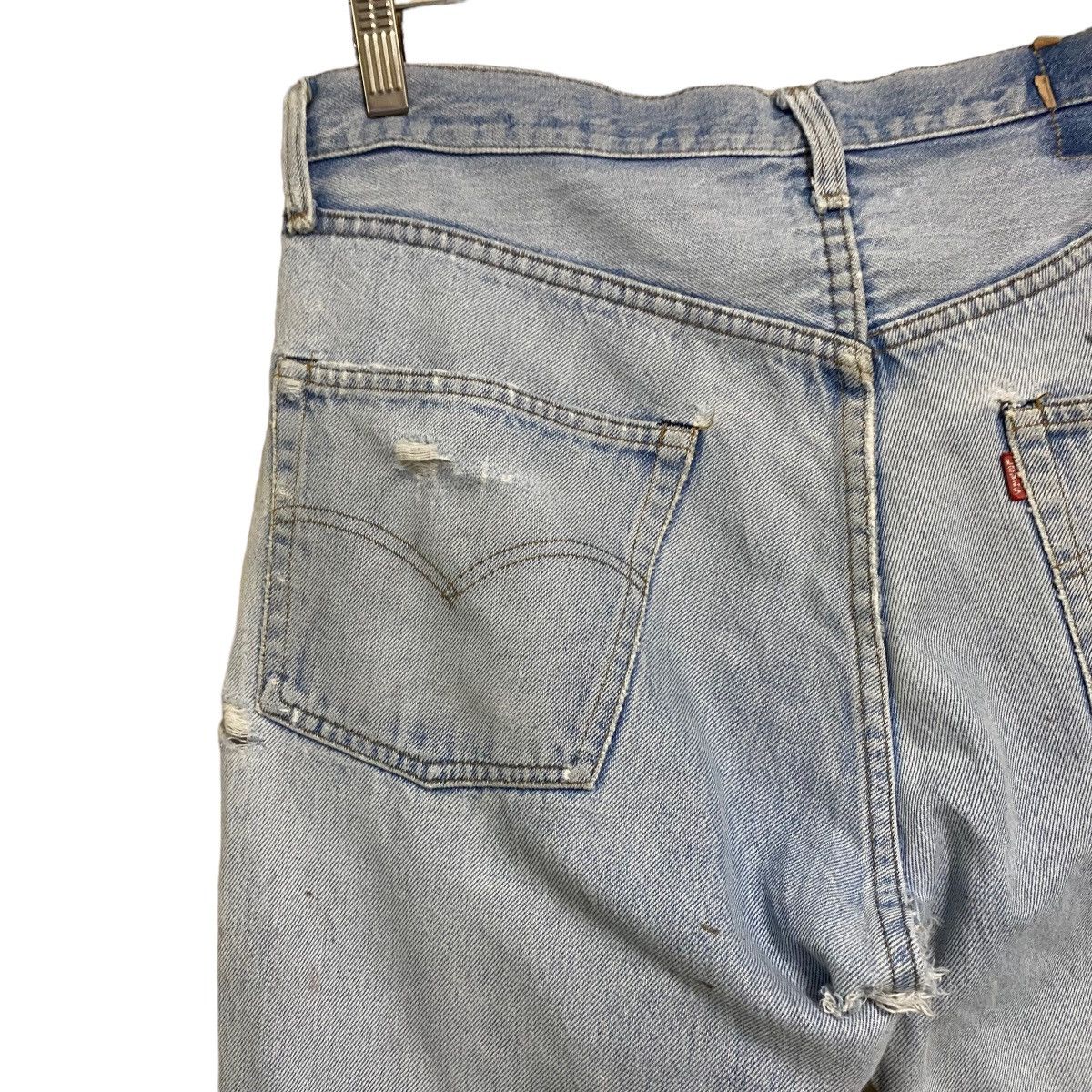 Levi's Vintage Levis 501 Redline Thrashed Jeans Button6 Size US 34 / EU 50 - 16 Thumbnail