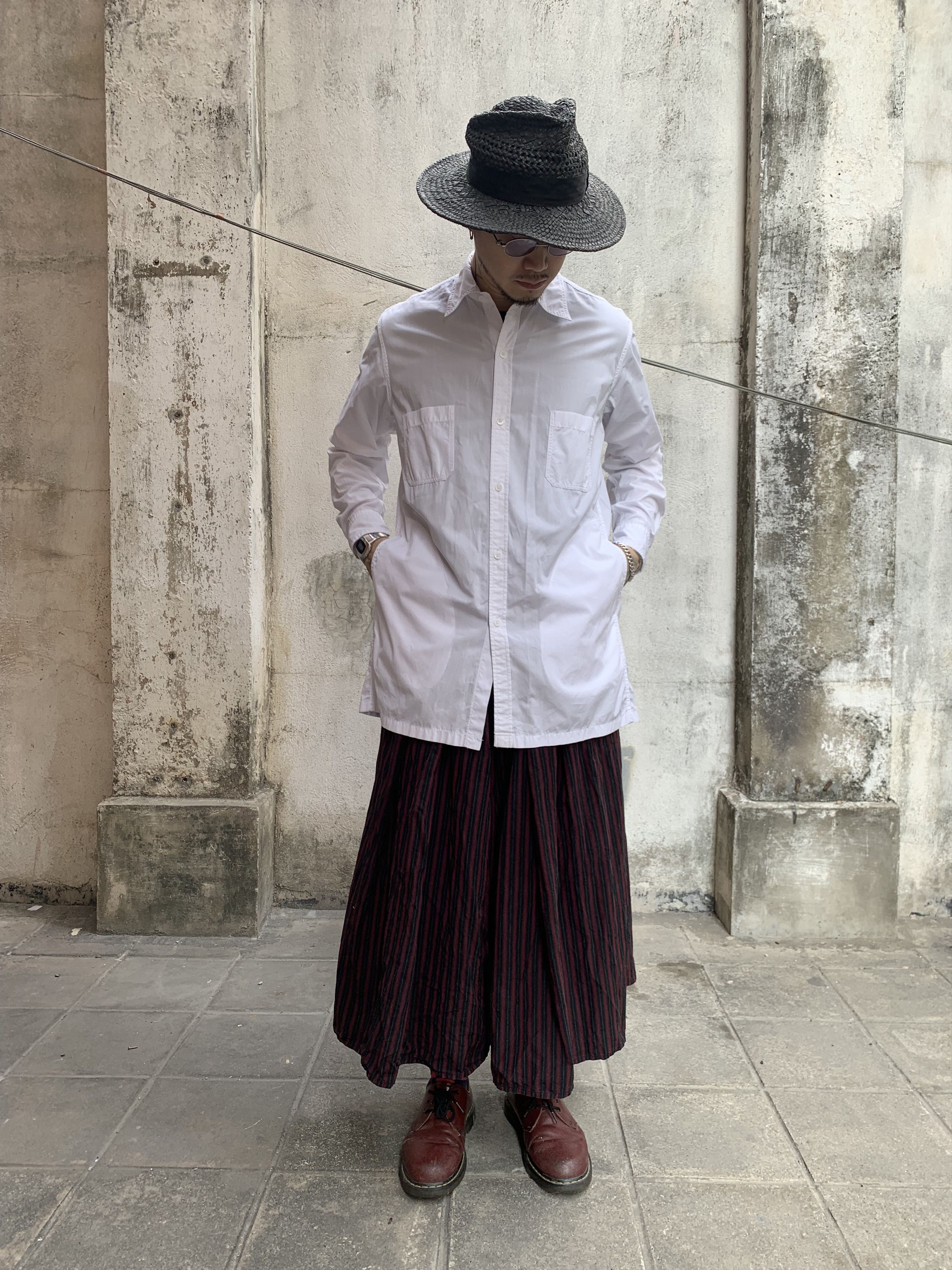 Yohji Yamamoto Yohji Yamamoto Produce Long White Shirt Size US L / EU 52-54 / 3 - 1 Thumbnail