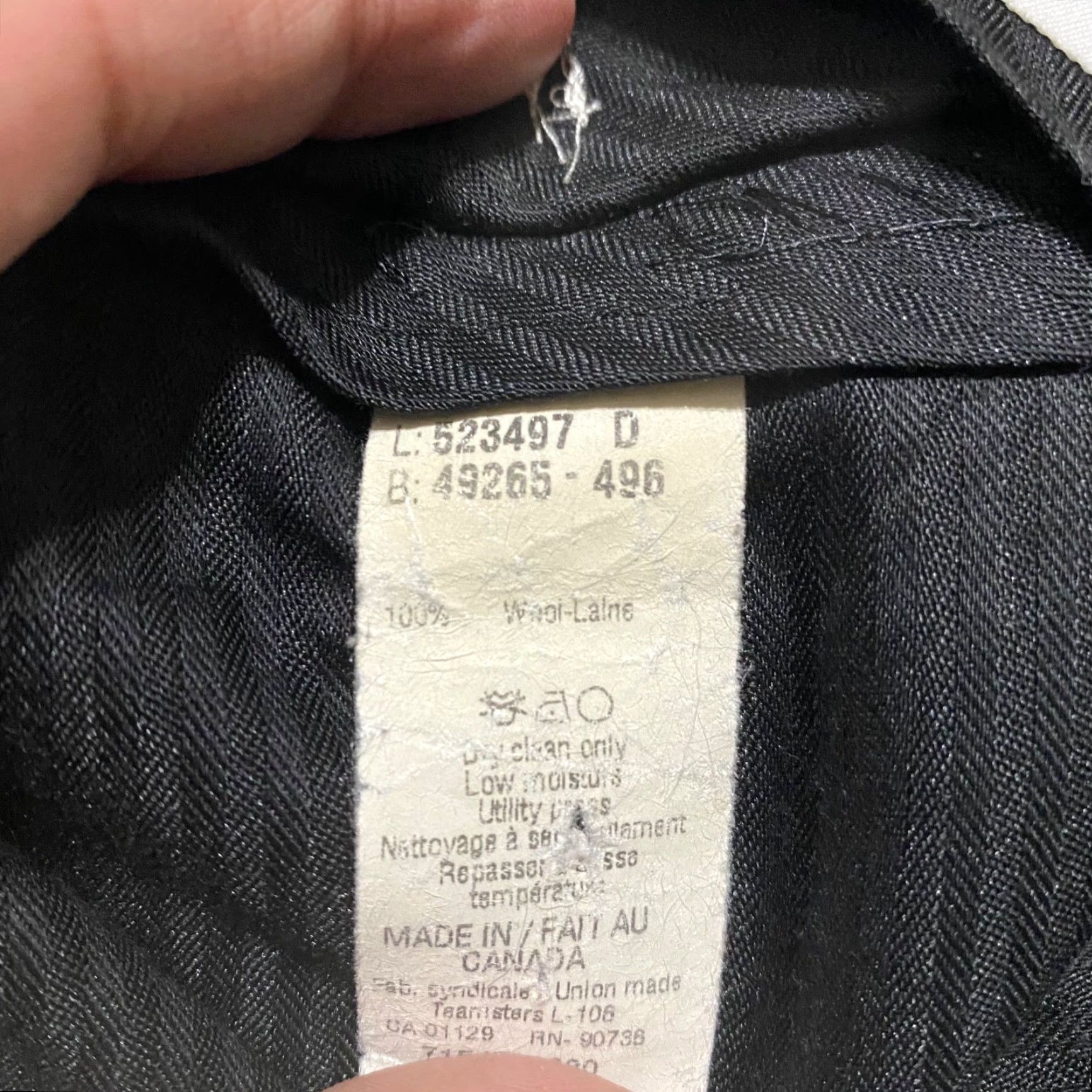 Calvin Klein Calvin Klein Dress Pants Mens Gray 33x30 Flat Front Wool Straight Dress Pants Mens Regular Size US 33 - 4 Thumbnail
