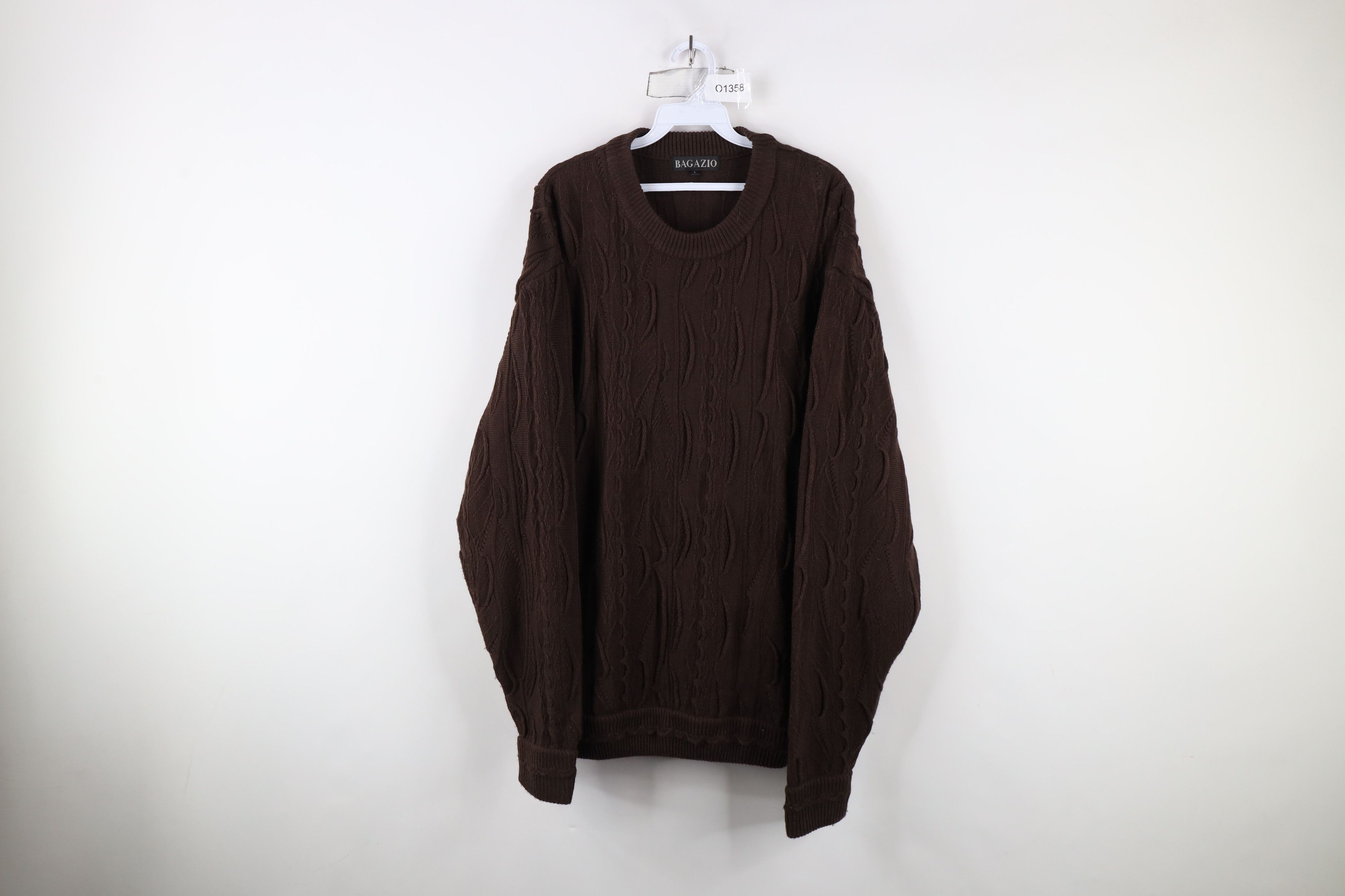 Vintage Vintage 90s Coogi Style Smalls Knit Crewneck Sweater Brown Size US L / EU 52-54 / 3 - 1 Thumbnail
